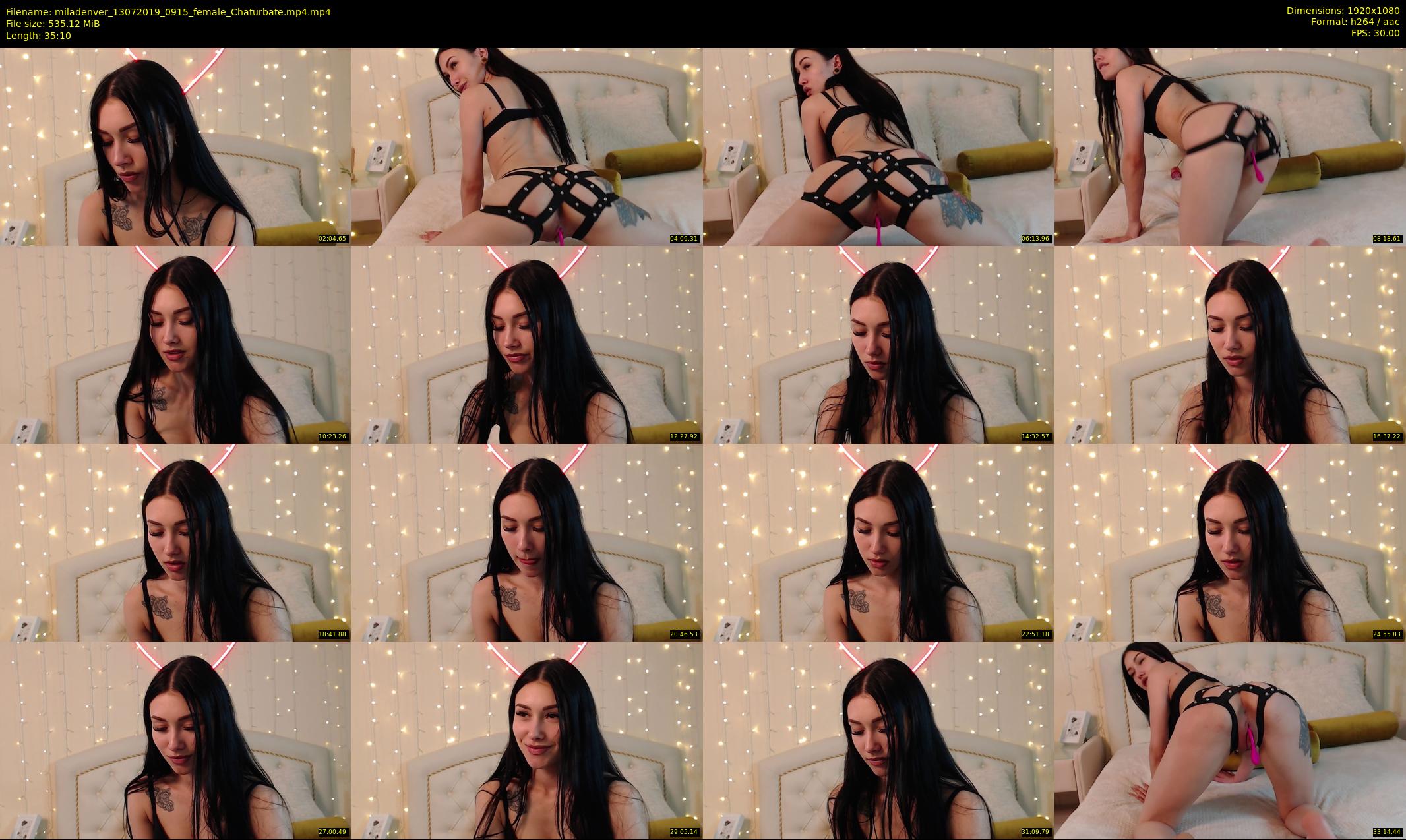 miladenver — 36 minute Chaturbate female cam show recording, 1080p, Jul 13, 2019