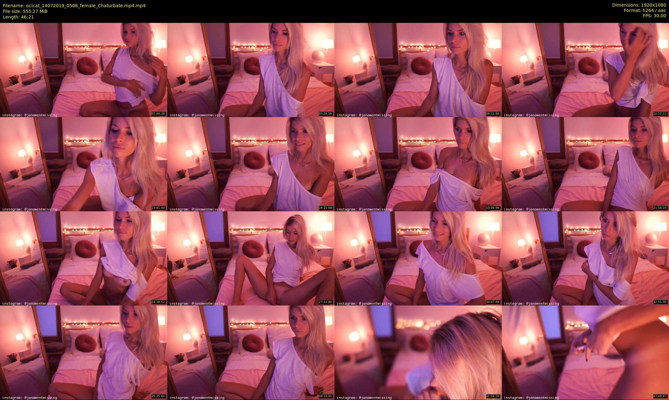 ocicat — 47 minute Chaturbate female cam show recording, 1080p, Jul 14, 2019