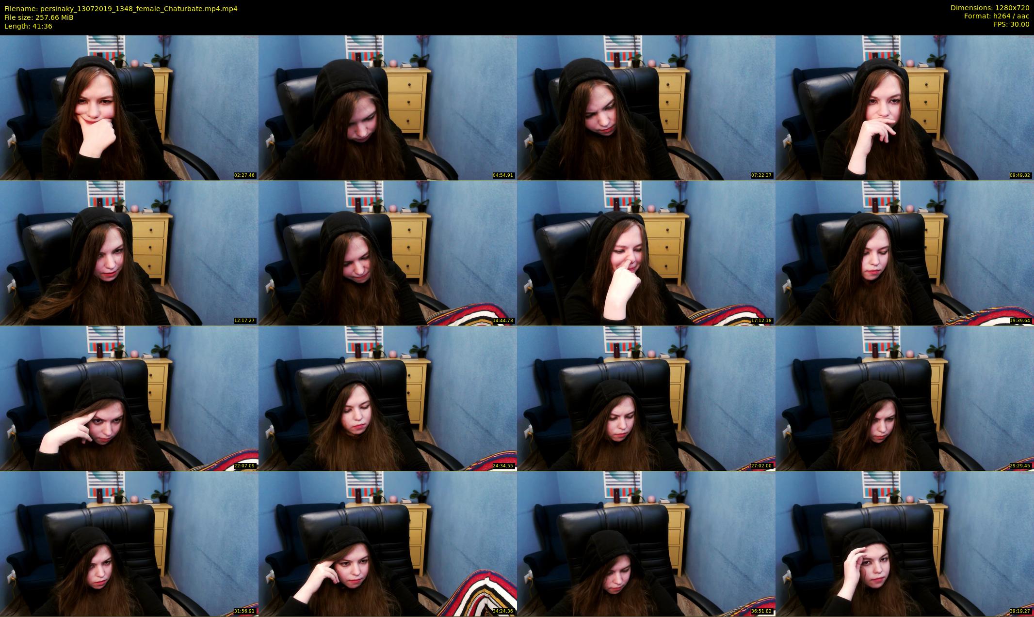 persinaky — 42 minute Chaturbate female cam show recording, 720p, Jul 13, 2019