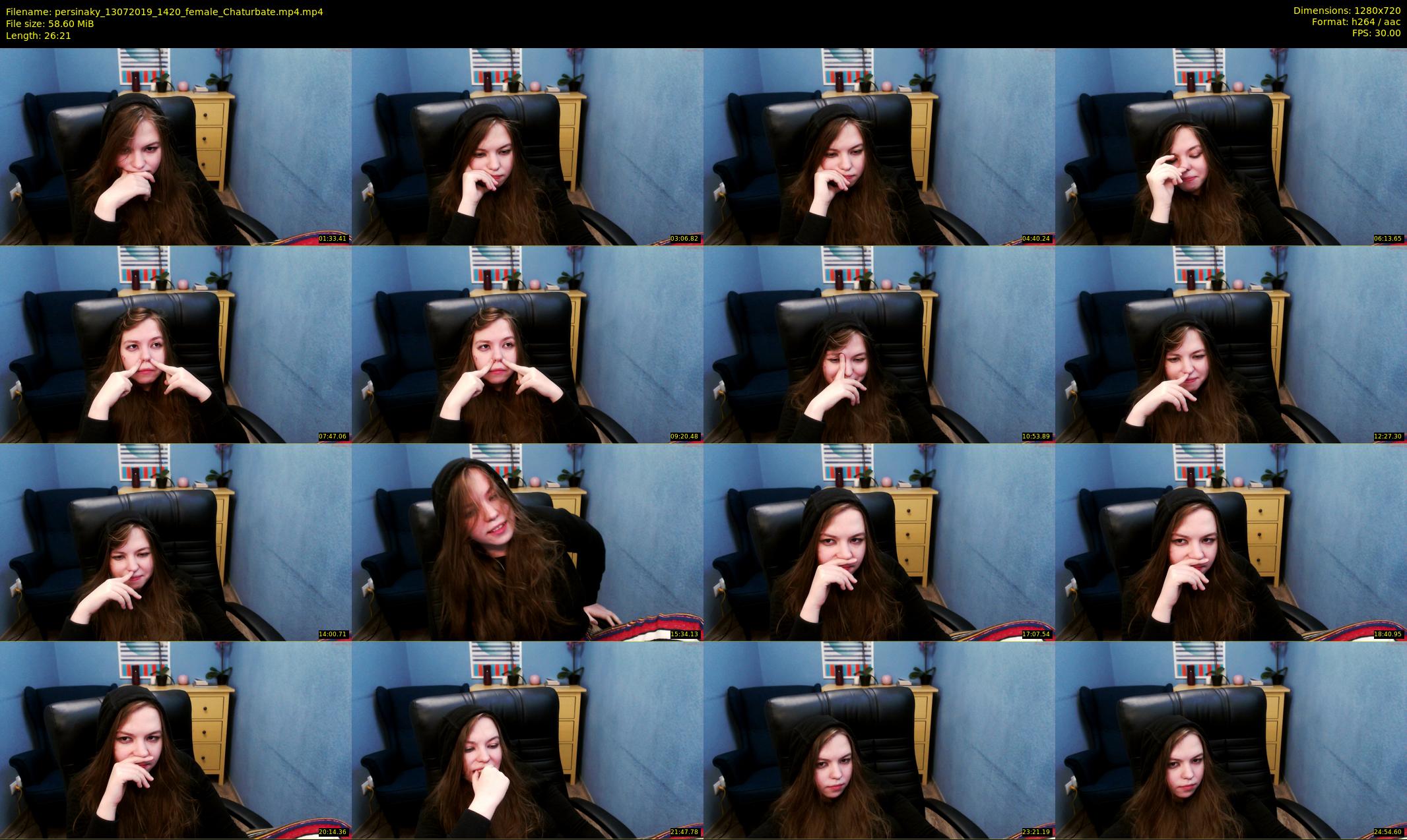 persinaky — 27 minute Chaturbate female cam show recording, 720p, Jul 13, 2019