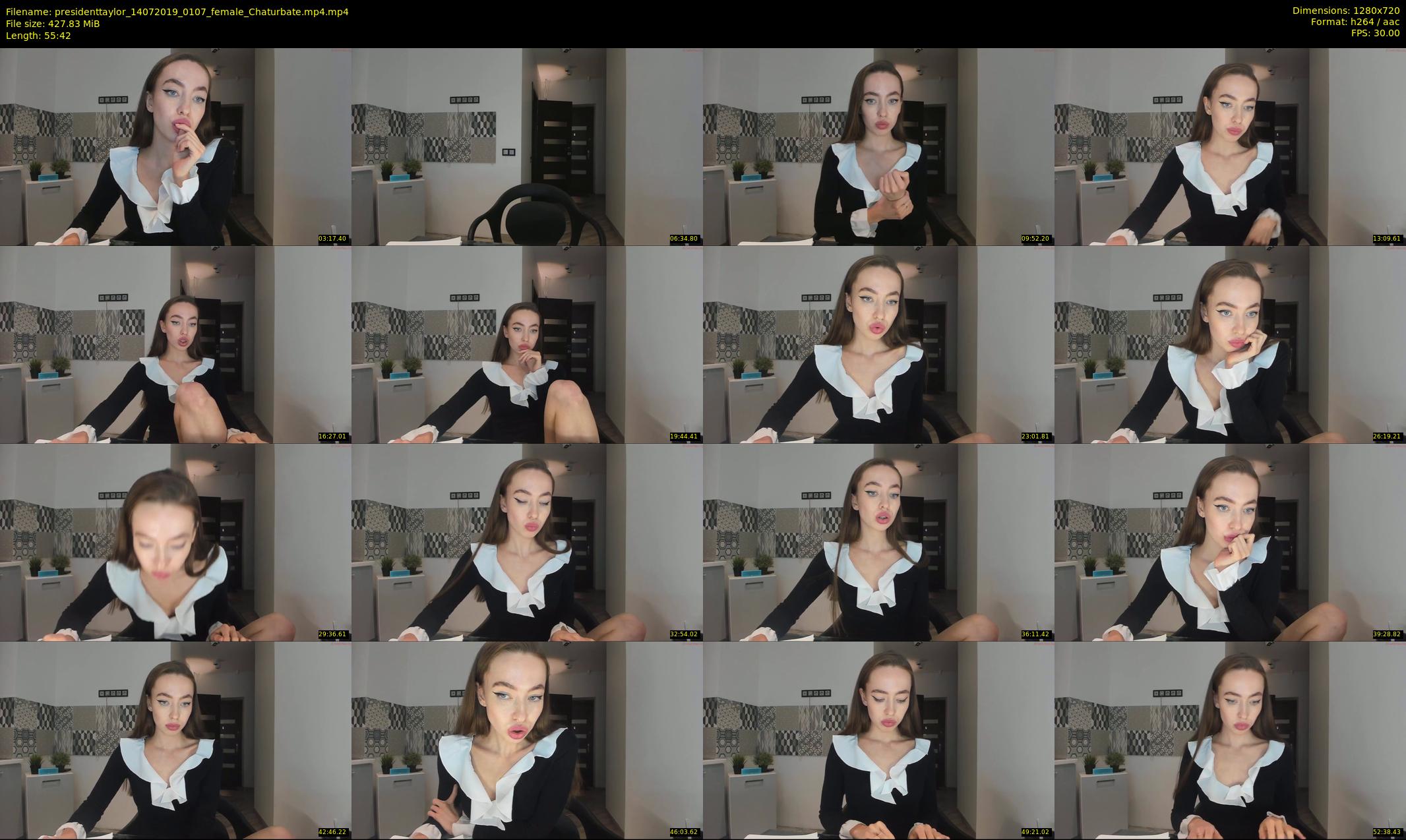 presidenttaylor — 56 minute Chaturbate female cam show recording, 720p, Jul 14, 2019