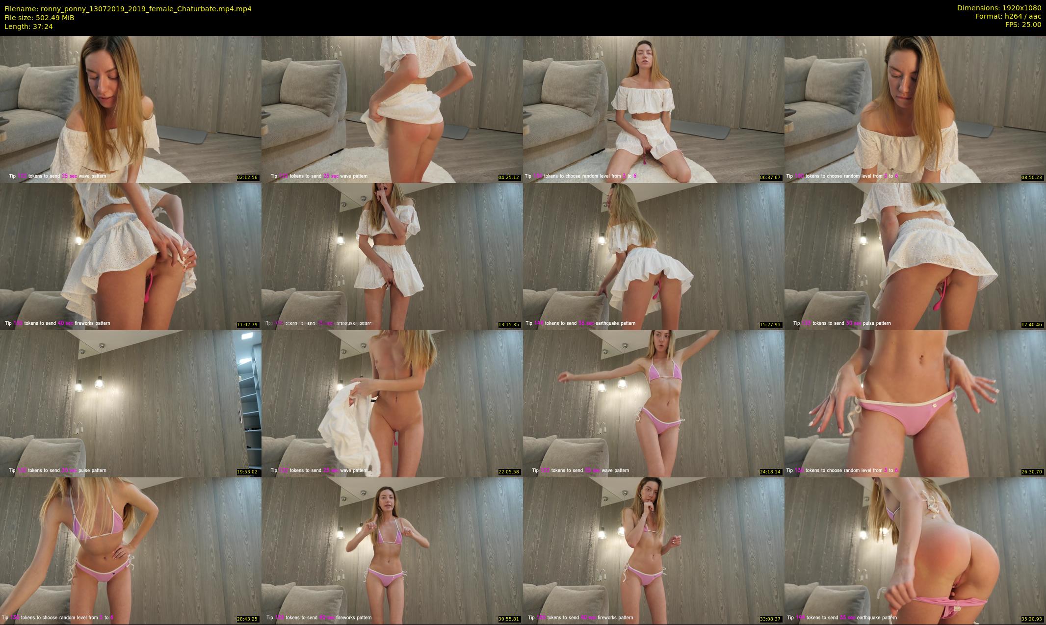 ronny_ponny — 38 minute Chaturbate female cam show recording, 1080p, Jul 13, 2019