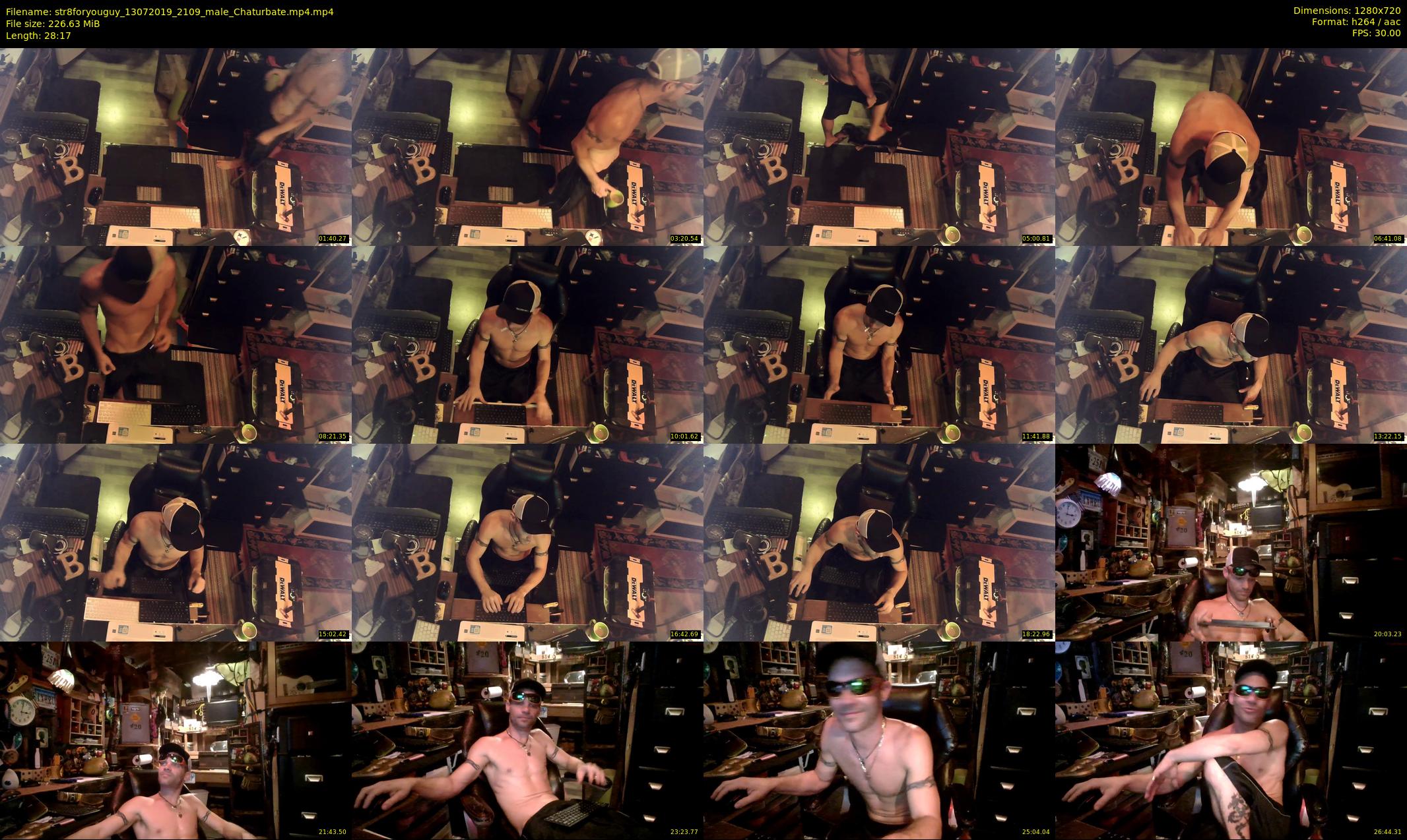 str8foryouguy — 29 minute Chaturbate male cam show recording, 720p, Jul 13, 2019