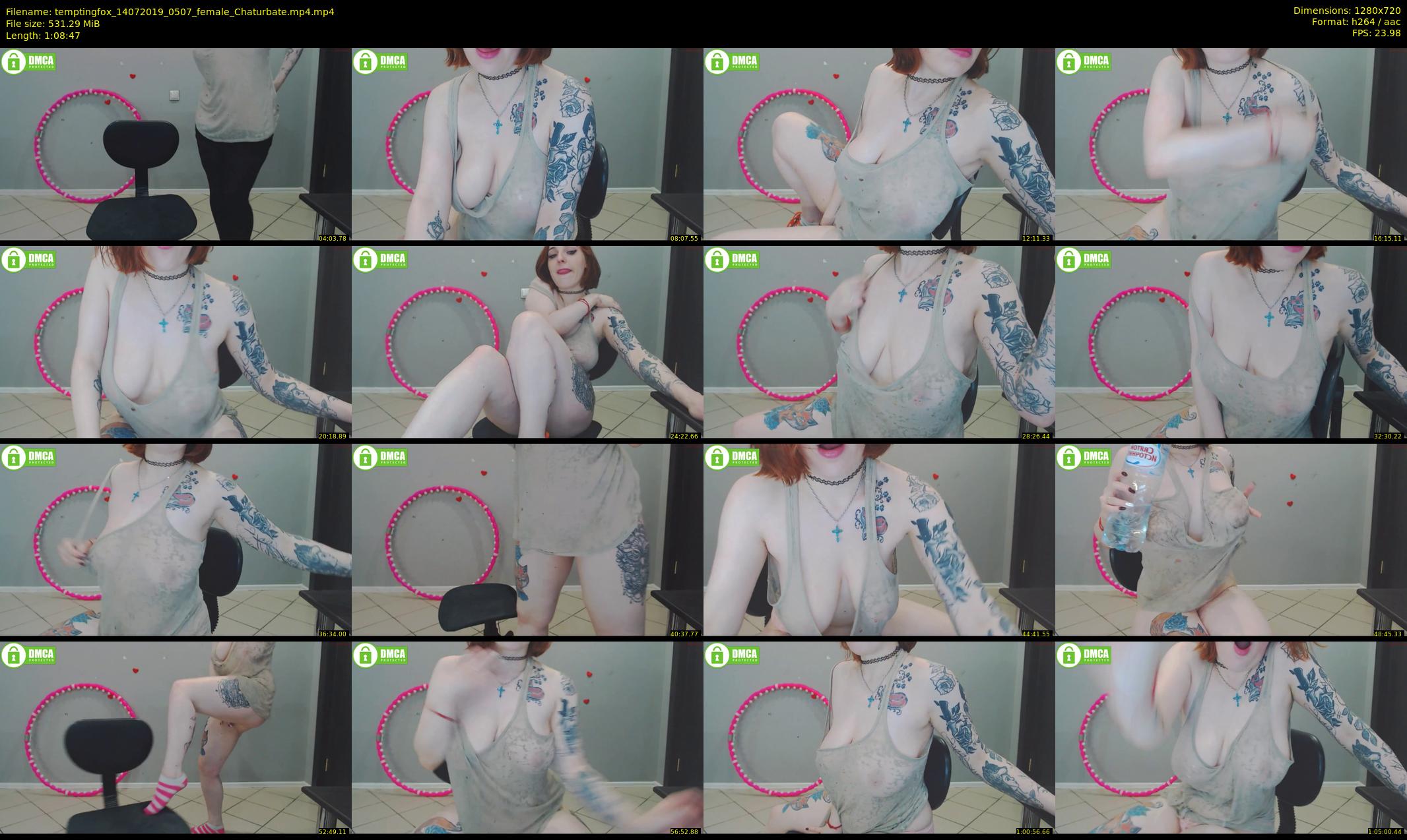 temptingfox — 69 minute Chaturbate female cam show recording, 720p, Jul 14, 2019