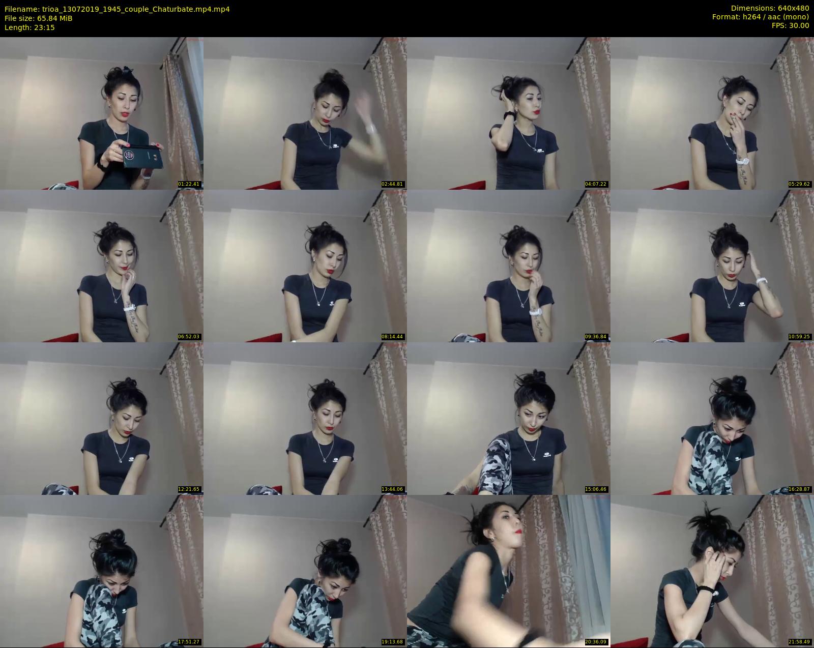 trioa — 24 minute Chaturbate couple cam show recording, 480p, Jul 13, 2019