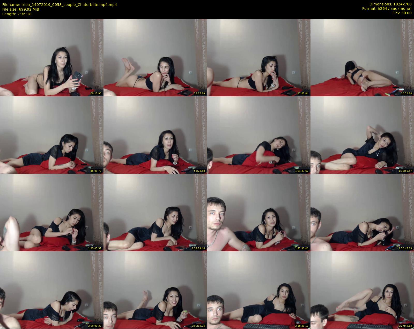 trioa — 157 minute Chaturbate couple cam show recording, 720p, Jul 14, 2019
