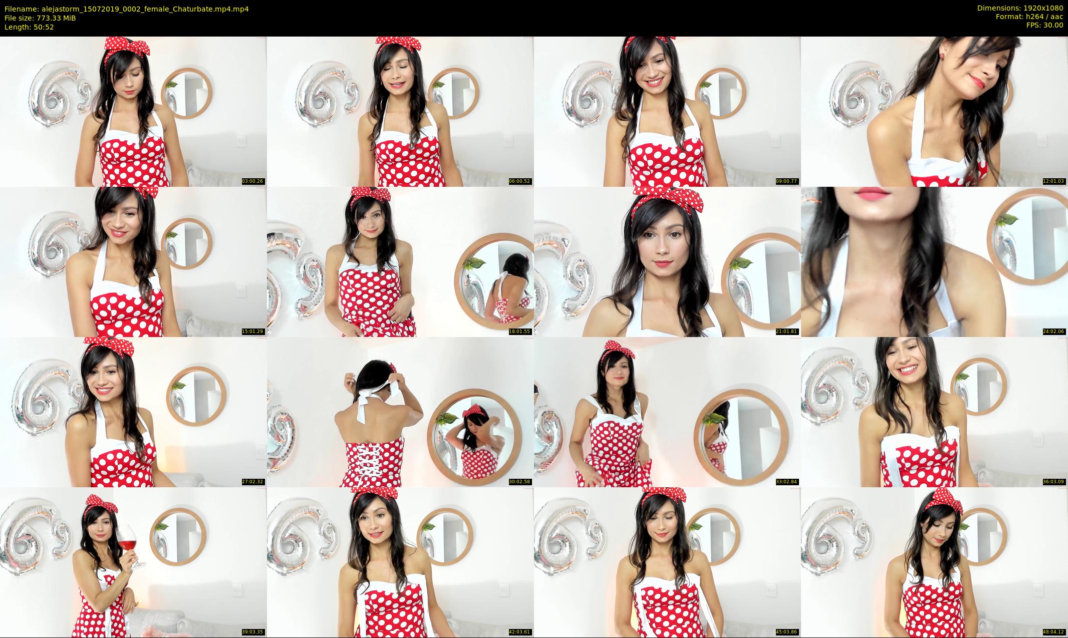 alejastorm — 51 minute Chaturbate female cam show recording, 1080p, Jul 15, 2019