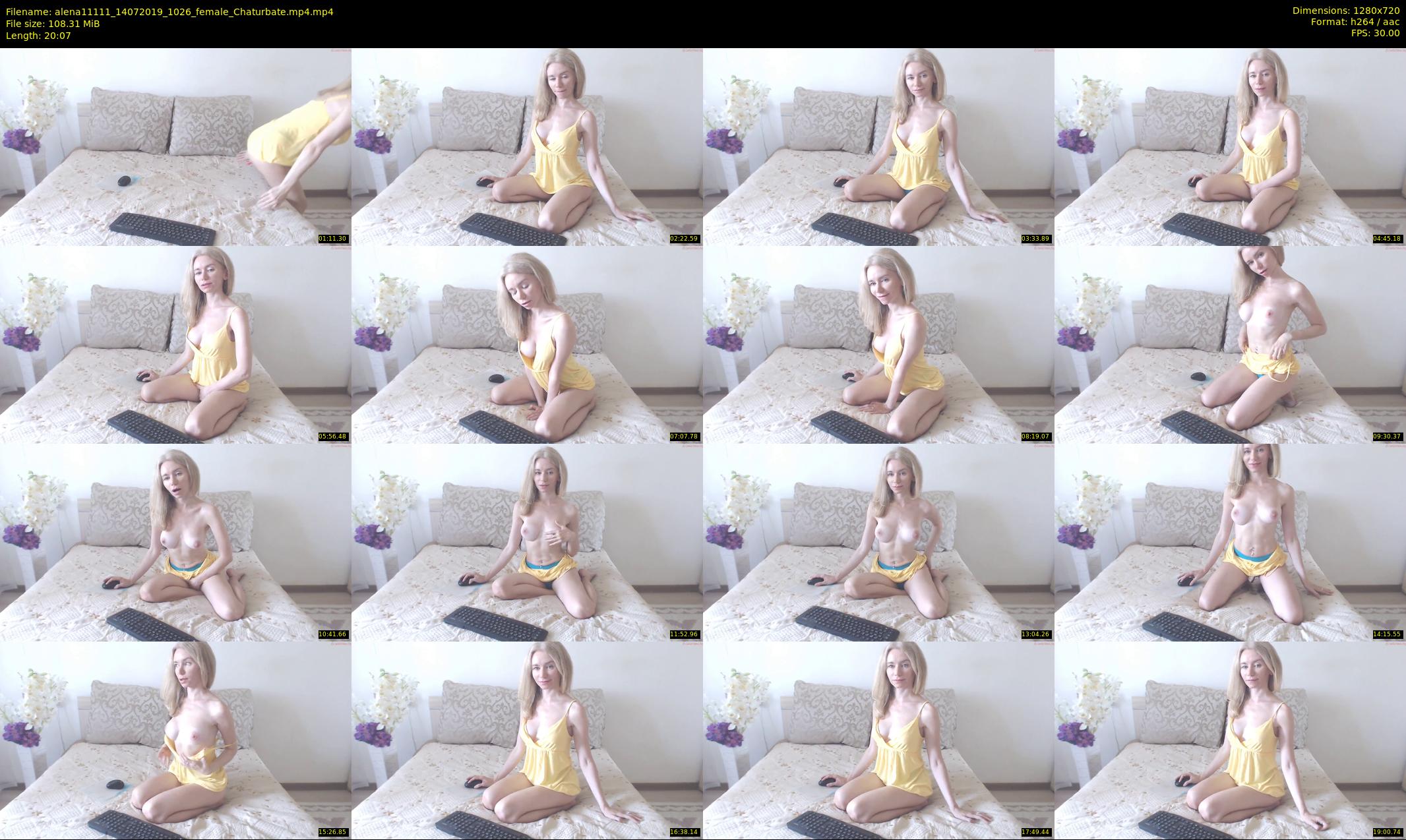 alena11111 — 21 minute Chaturbate female cam show recording, 720p, Jul 14, 2019