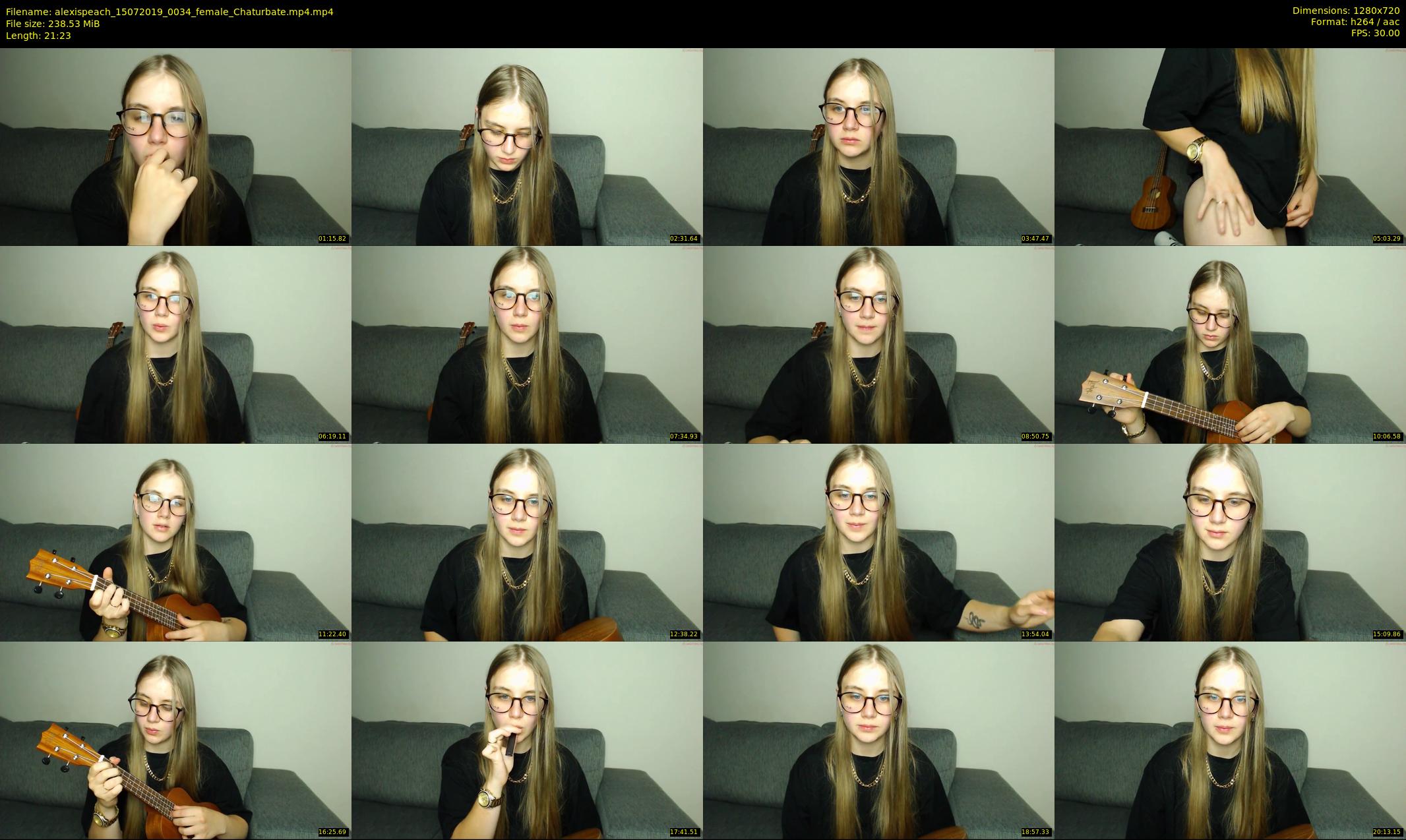 alexispeach — 22 minute Chaturbate female cam show recording, 720p, Jul 15, 2019