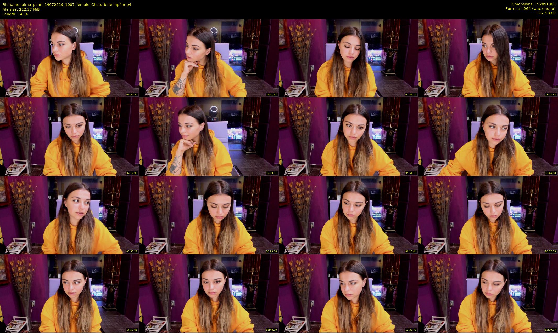 alma_pearl — 15 minute Chaturbate female cam show recording, 1080p, Jul 14, 2019