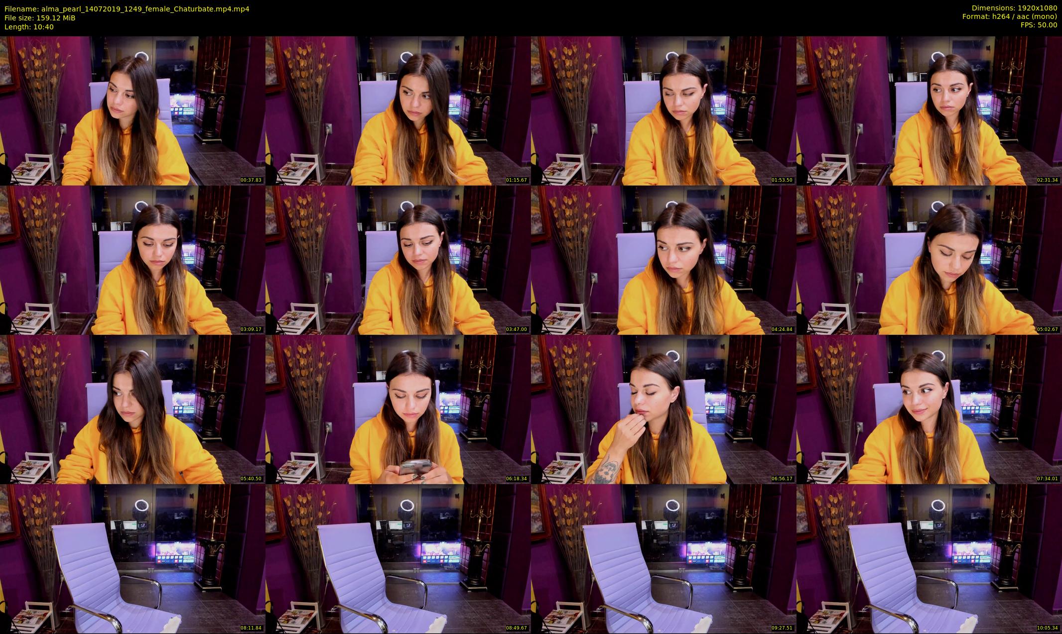 alma_pearl — 11 minute Chaturbate female cam show recording, 1080p, Jul 14, 2019