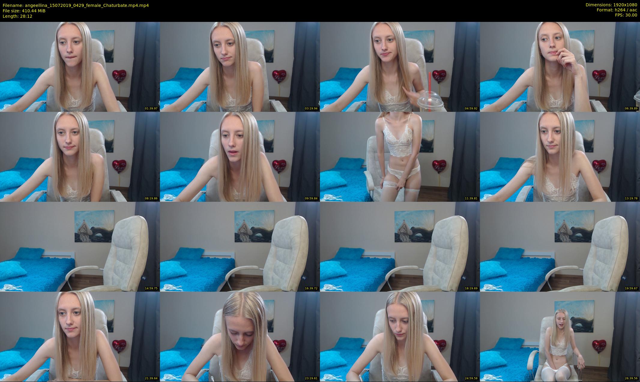 angeellina — 29 minute Chaturbate female cam show recording, 1080p, Jul 15, 2019