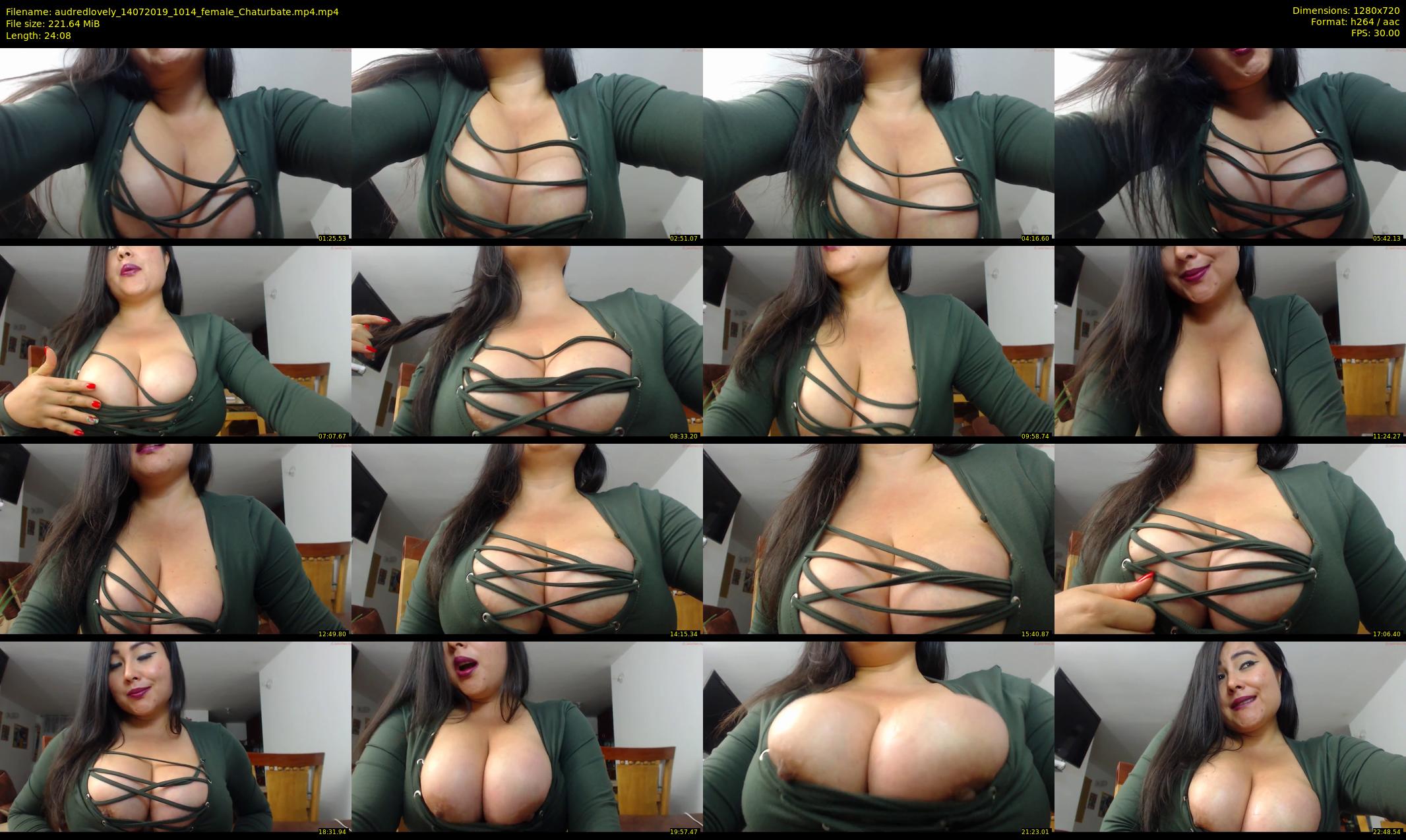 audredlovely — 25 minute Chaturbate female cam show recording, 720p, Jul 14, 2019