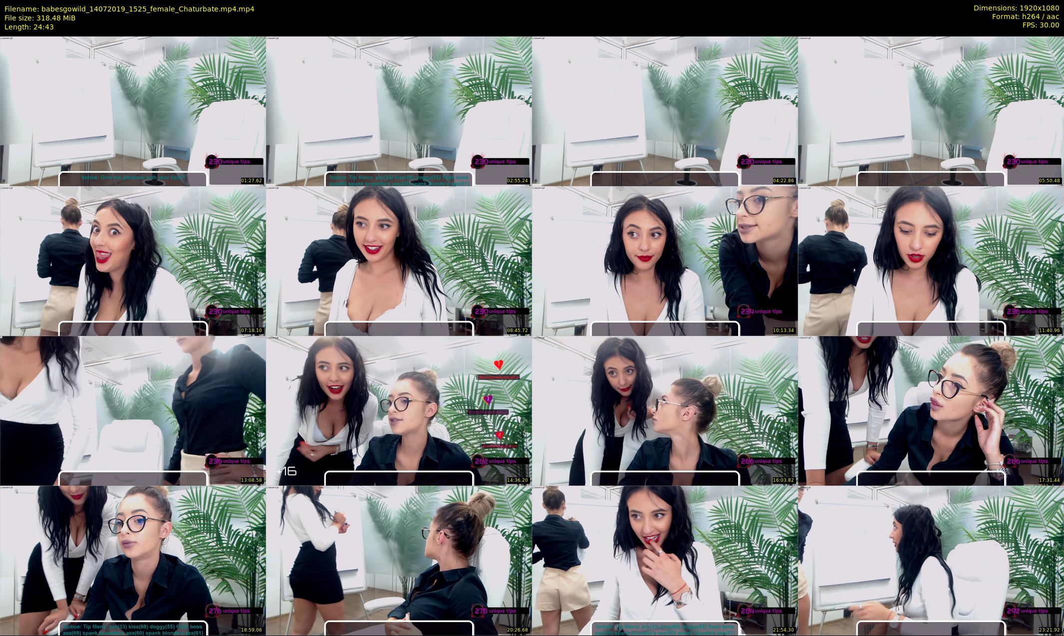 babesgowild — 25 minute Chaturbate couple cam show recording, 1080p, Jul 14, 2019