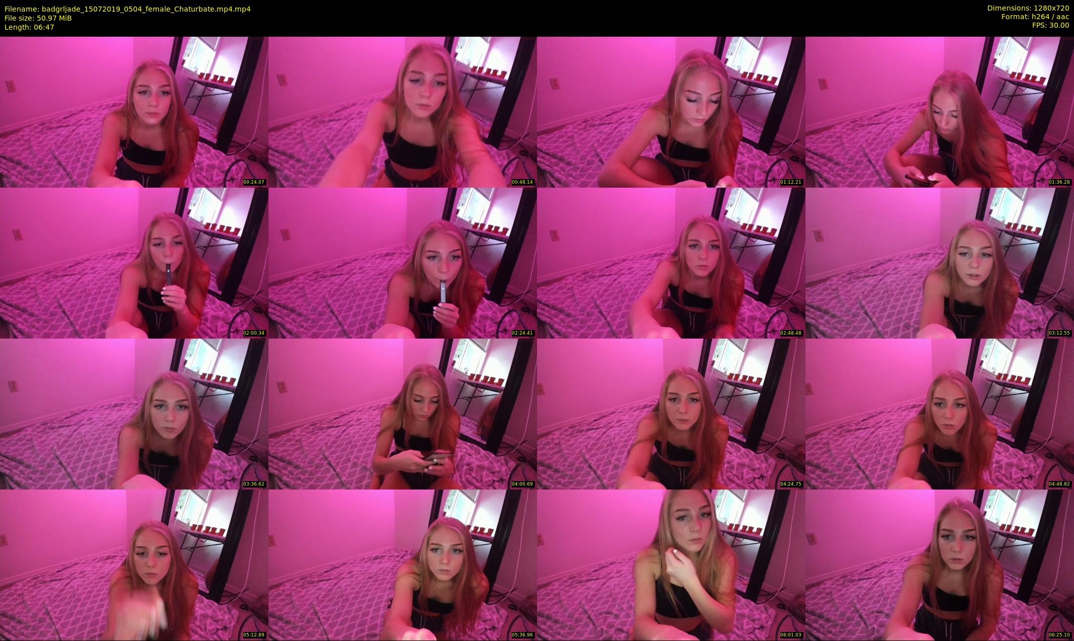 badgrljade — 7 minute Chaturbate female cam show recording, 720p, Jul 15, 2019
