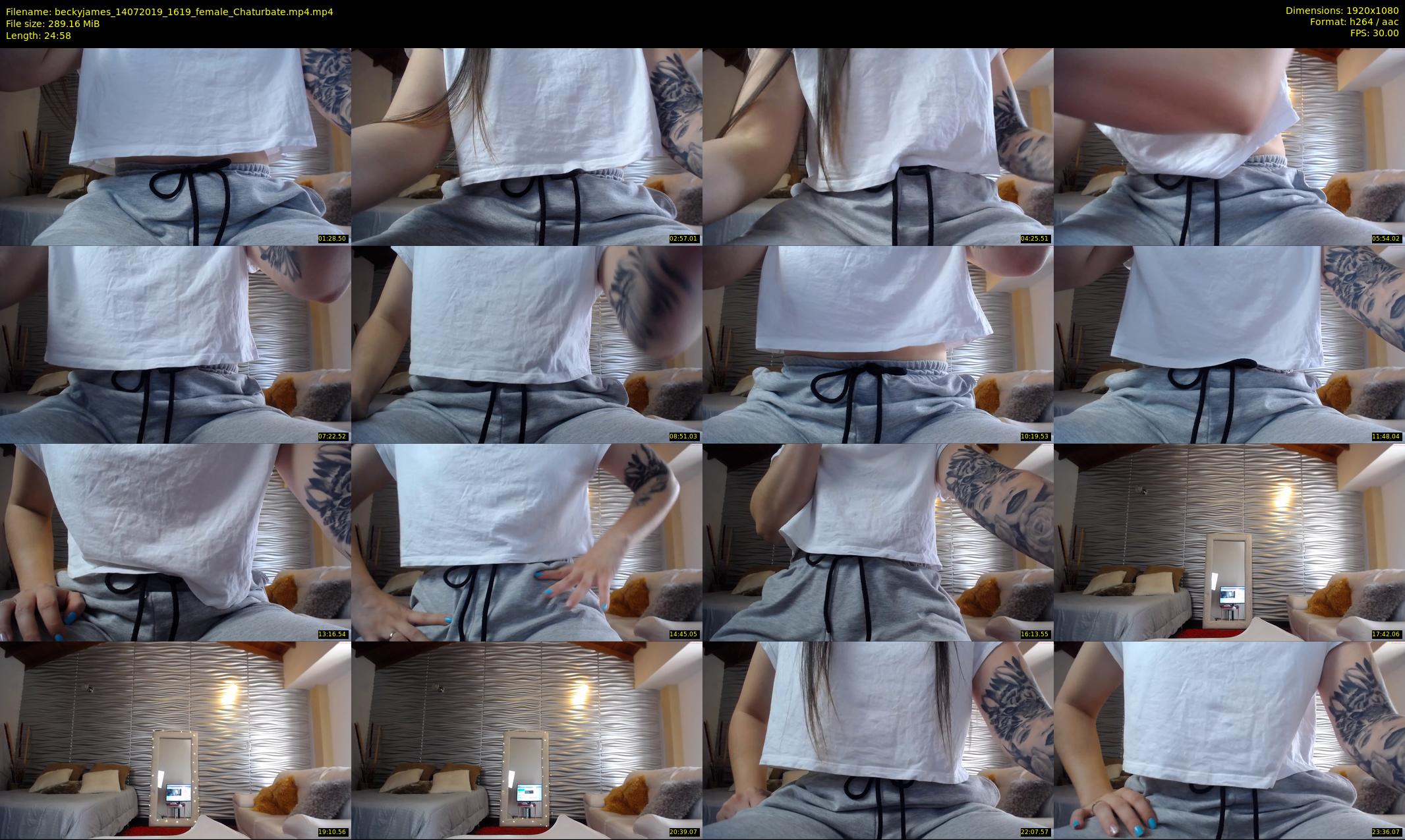 beckyjames — 25 minute Chaturbate female cam show recording, 1080p, Jul 14, 2019