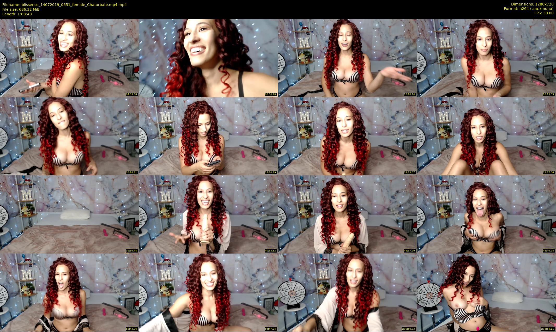 blissense — 69 minute Chaturbate female cam show recording, 720p, Jul 14, 2019