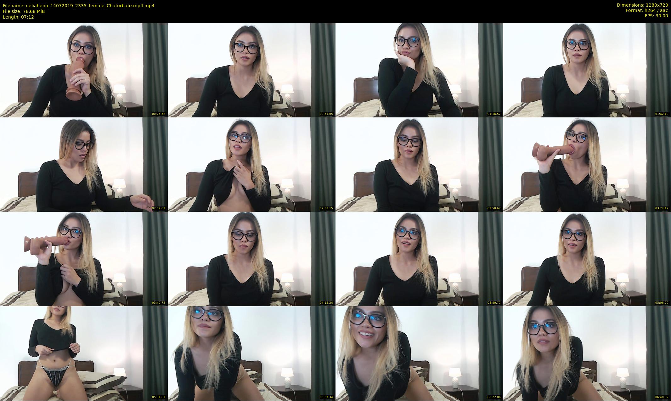 celiahenn — 8 minute Chaturbate female cam show recording, 720p, Jul 14, 2019