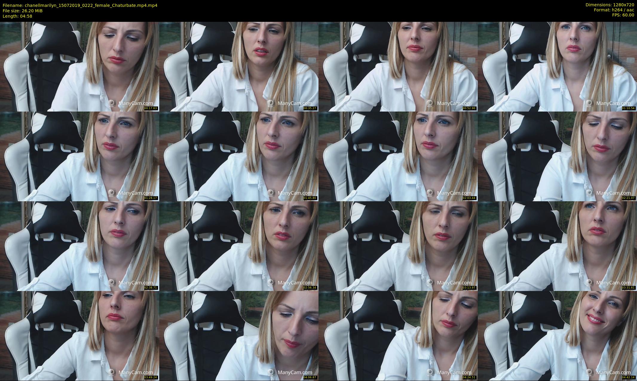 chanellmarilyn — 5 minute Chaturbate female cam show recording, 720p, Jul 15, 2019
