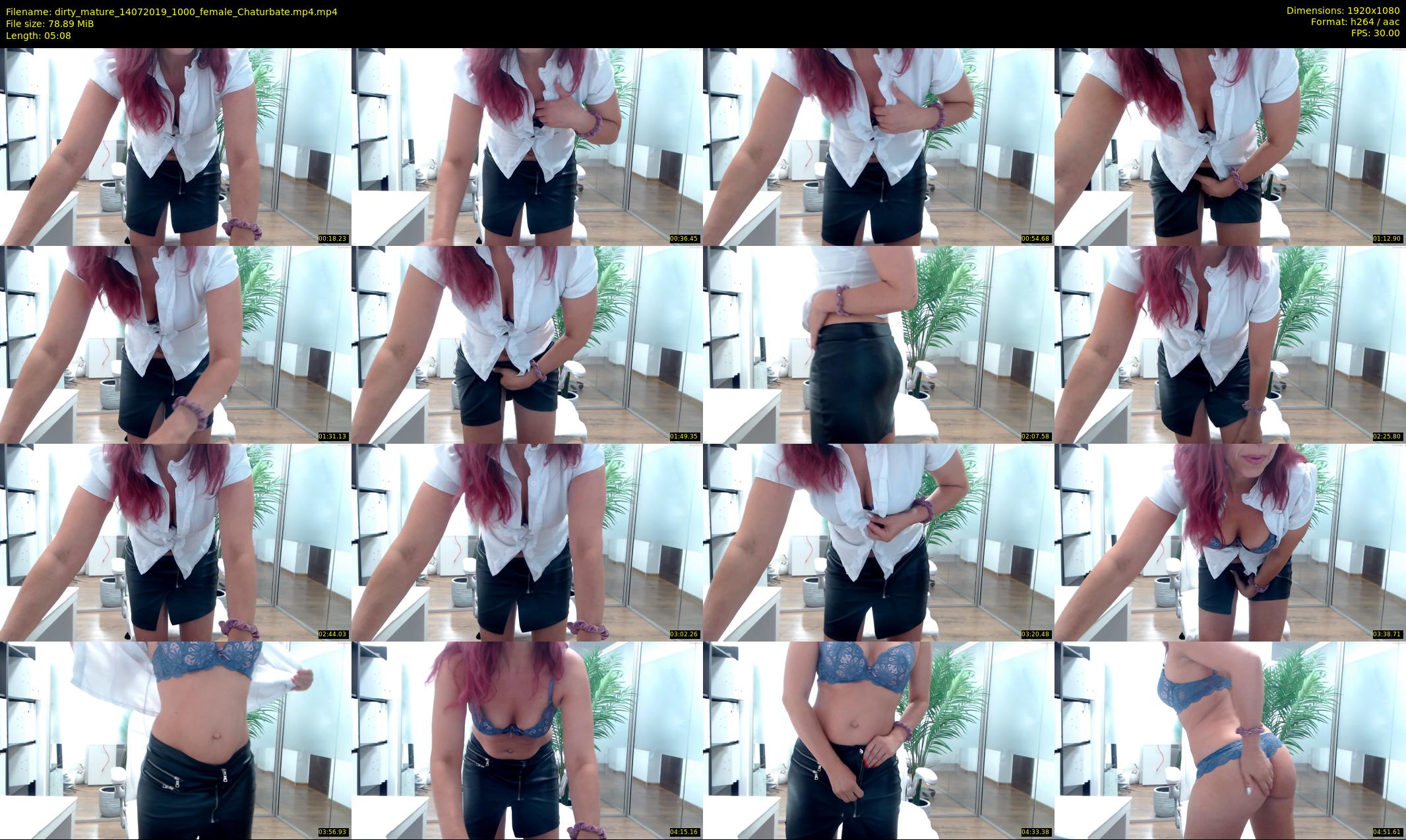 dirty_mature — 6 minute Chaturbate female cam show recording, 1080p, Jul 14, 2019