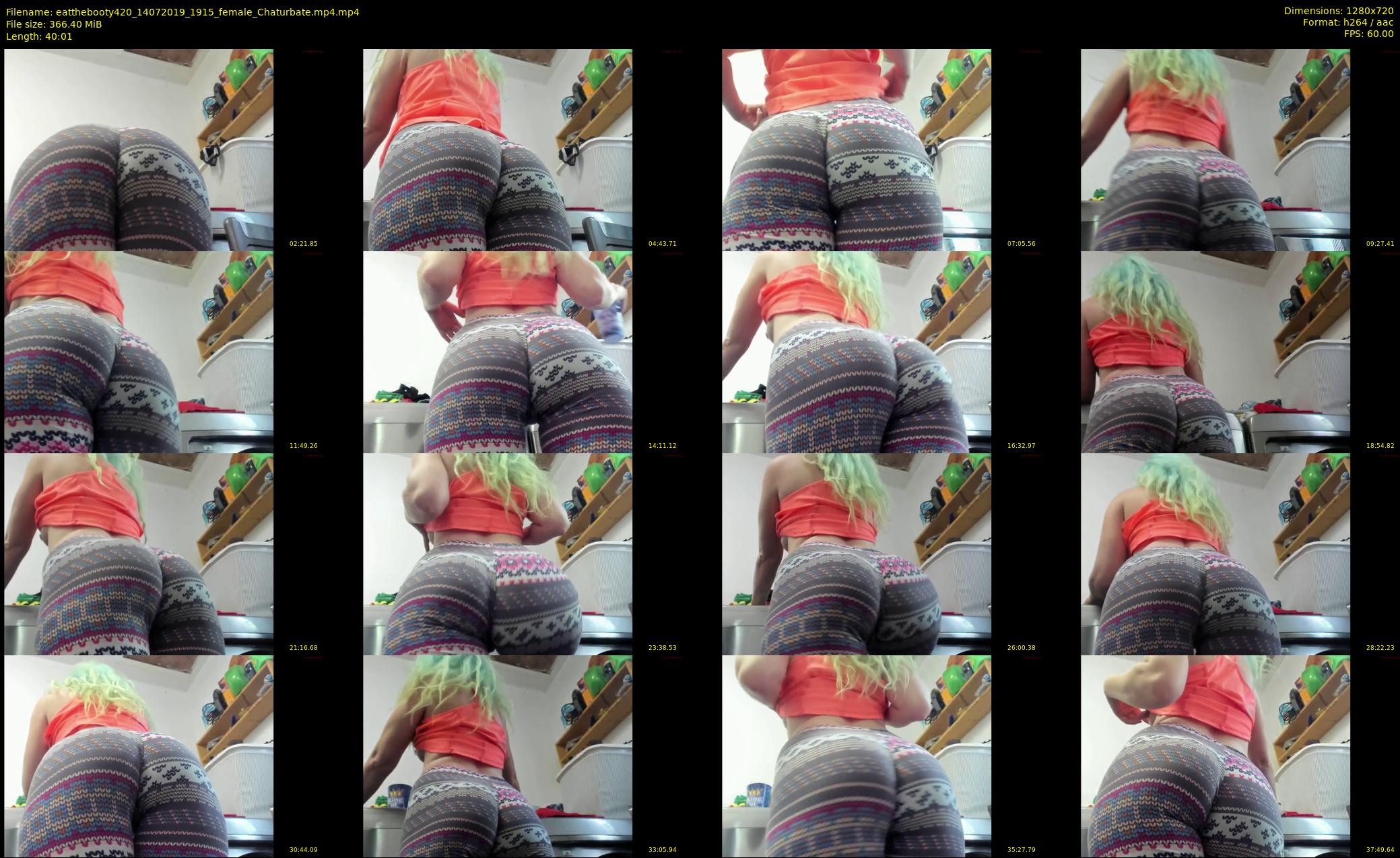 eatthebooty420 — 41 minute Chaturbate female cam show recording, 720p, Jul 14, 2019