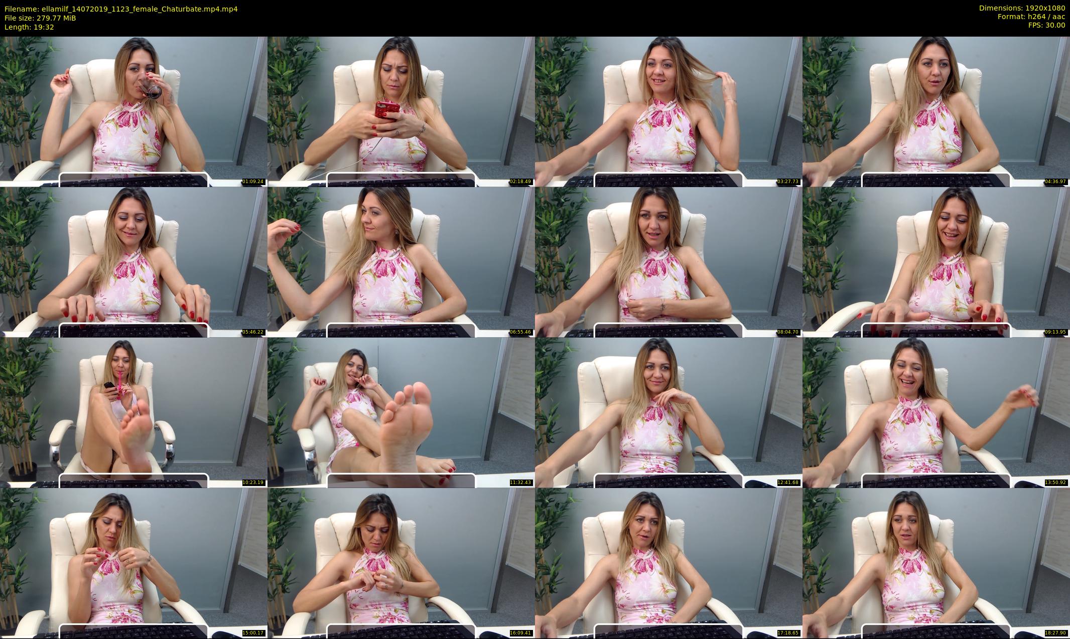 ellamilf — 20 minute Chaturbate female cam show recording, 1080p, Jul 14, 2019