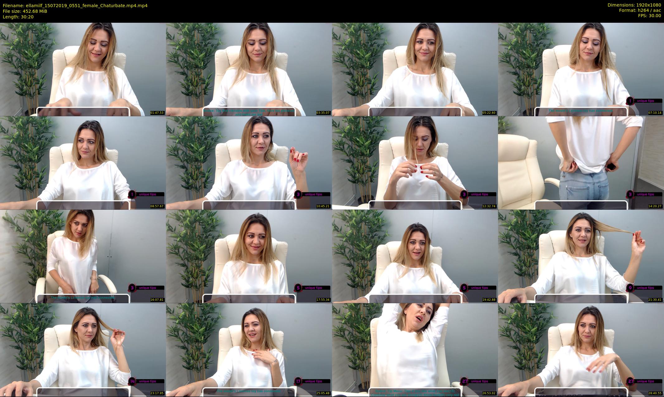 ellamilf — 31 minute Chaturbate female cam show recording, 1080p, Jul 15, 2019