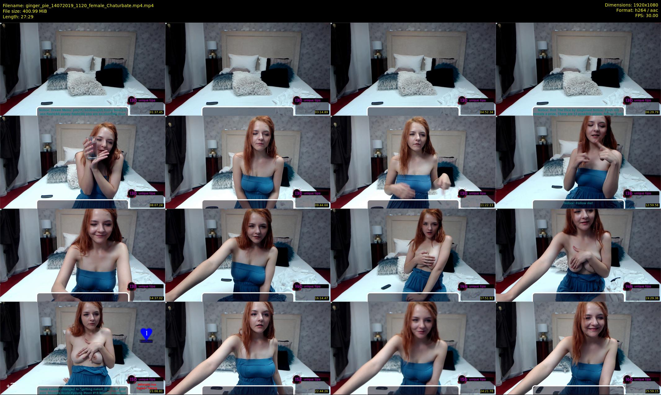 ginger_pie — 28 minute Chaturbate female cam show recording, 1080p, Jul 14, 2019