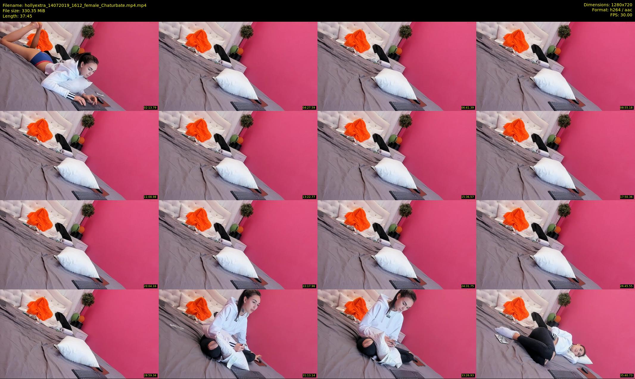 hollyextra — 38 minute Chaturbate female cam show recording, 720p, Jul 14, 2019