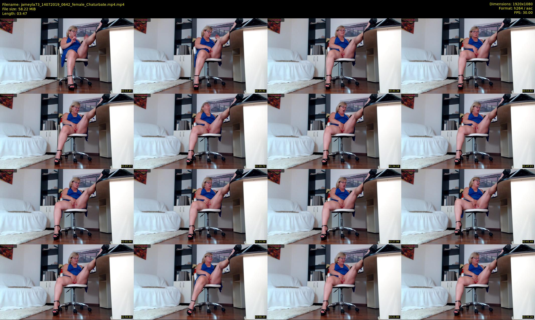 jameyla73 — 4 minute Chaturbate female cam show recording, 1080p, Jul 14, 2019