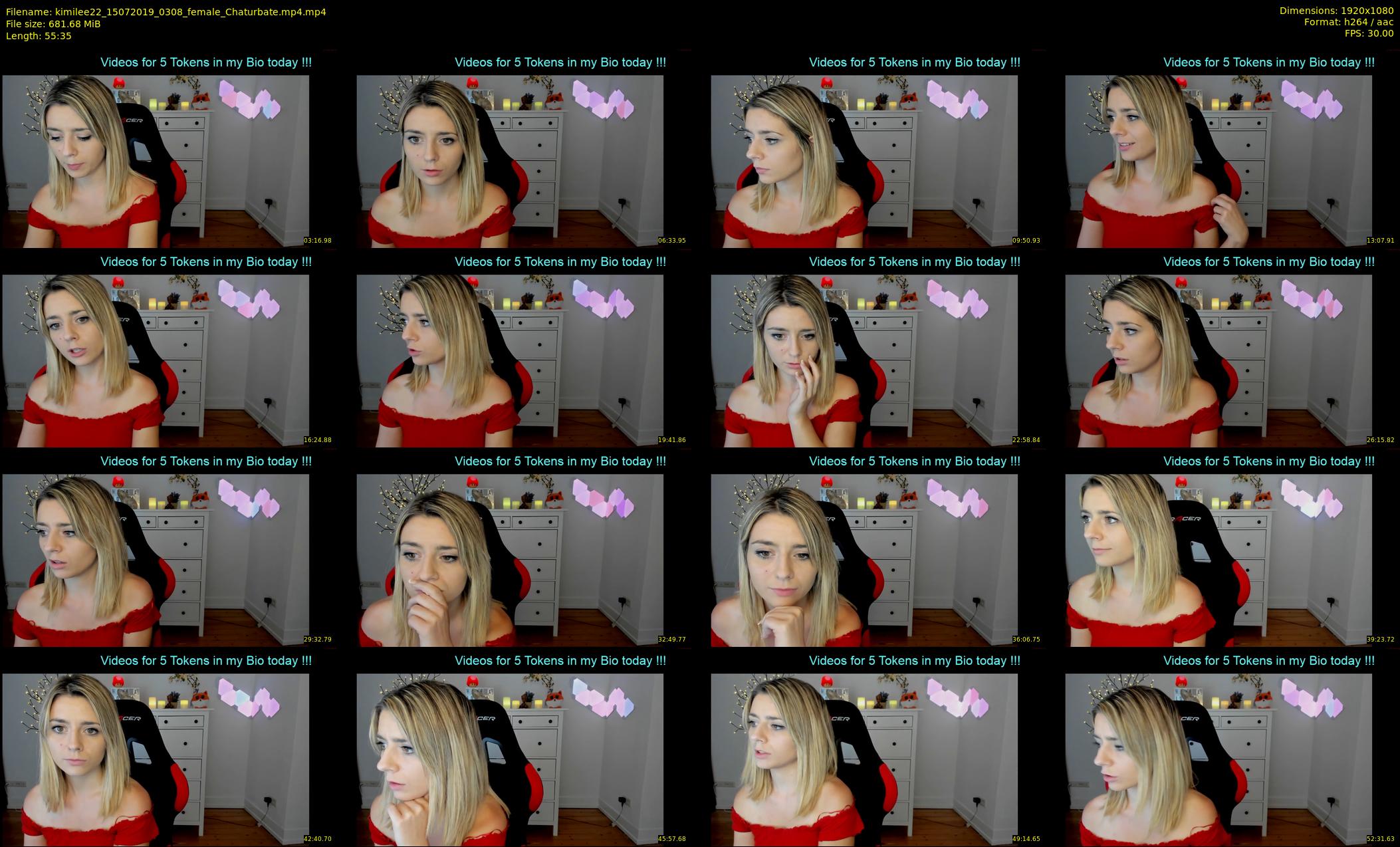 kimilee22 — 56 minute Chaturbate female cam show recording, 1080p, Jul 15, 2019