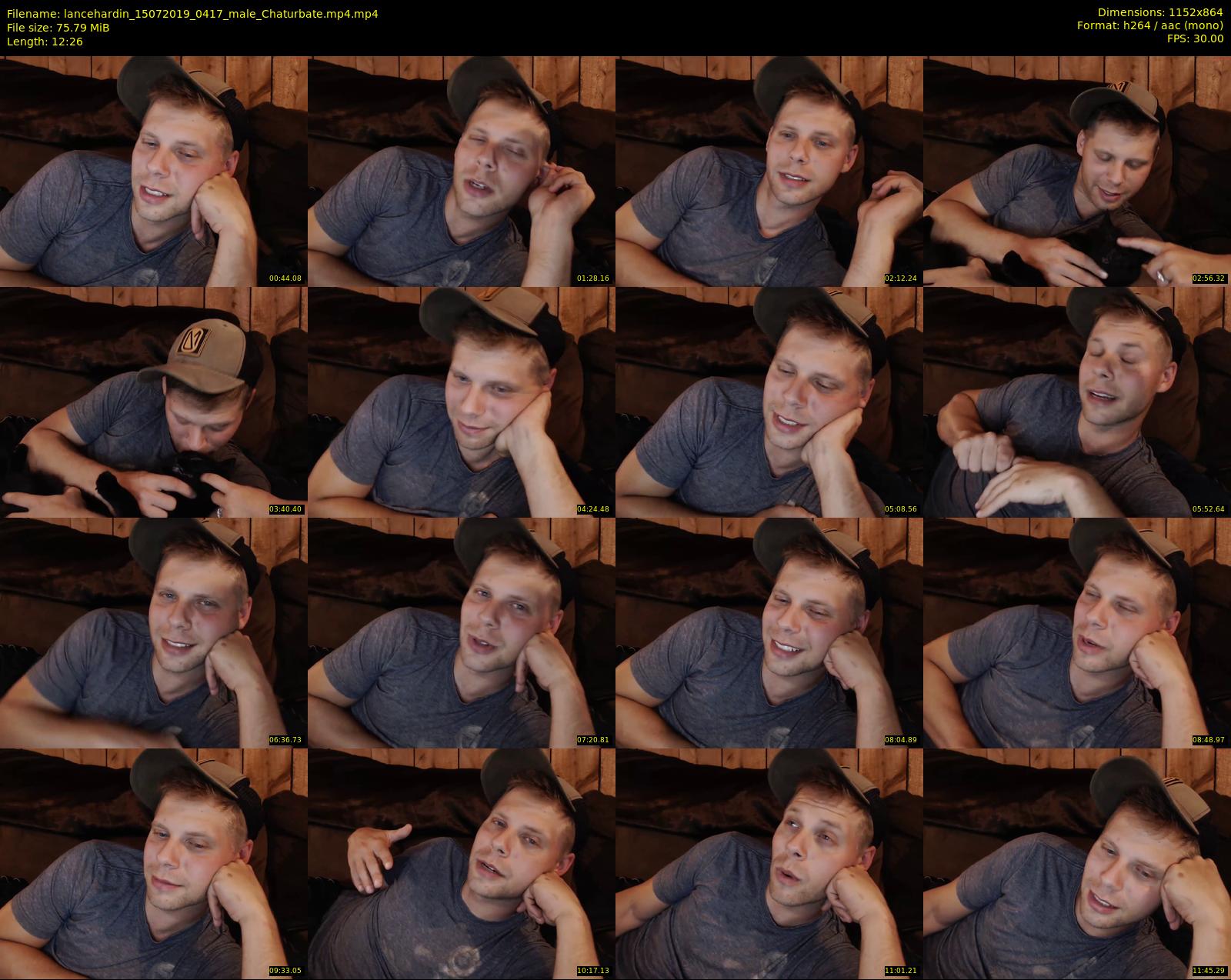lancehardin — 13 minute Chaturbate male cam show recording, 720p, Jul 15, 2019