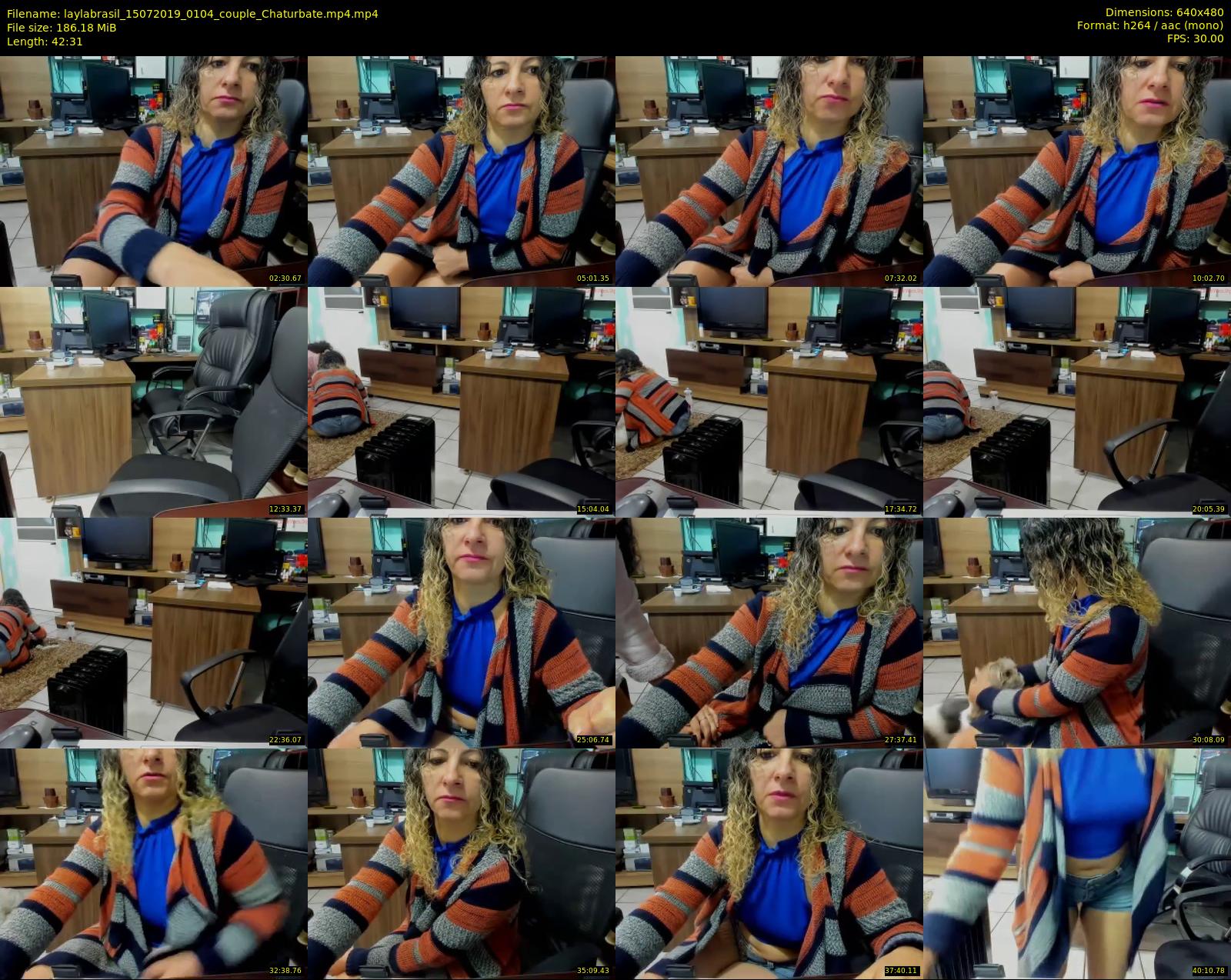 laylabrasil — 43 minute Chaturbate female cam show recording, 480p, Jul 15, 2019