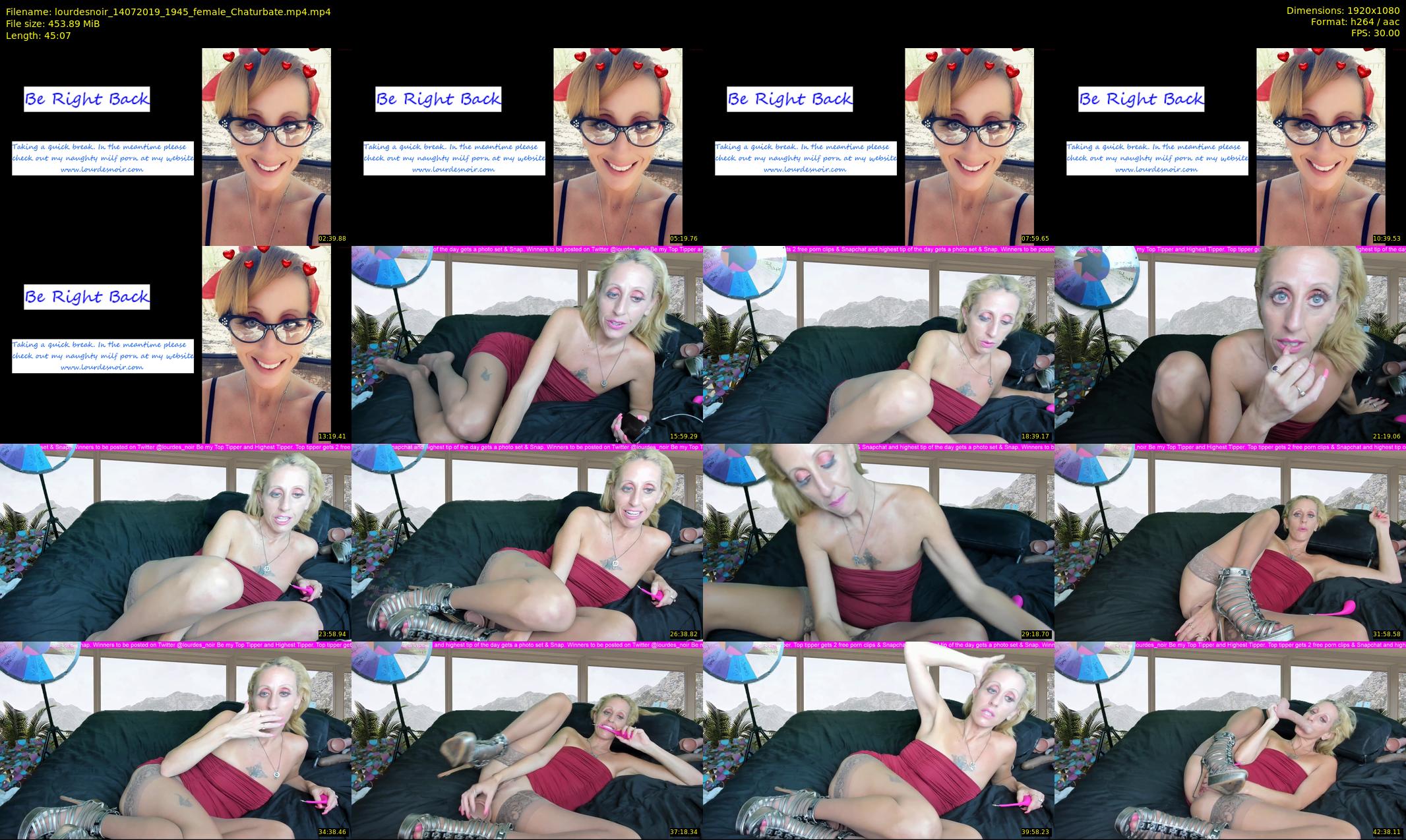 lourdesnoir — 46 minute Chaturbate female cam show recording, 1080p, Jul 14, 2019