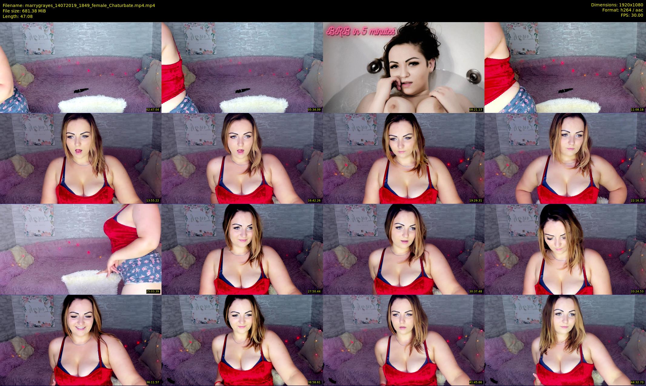 marrygrayes — 48 minute Chaturbate female cam show recording, 1080p, Jul 14, 2019