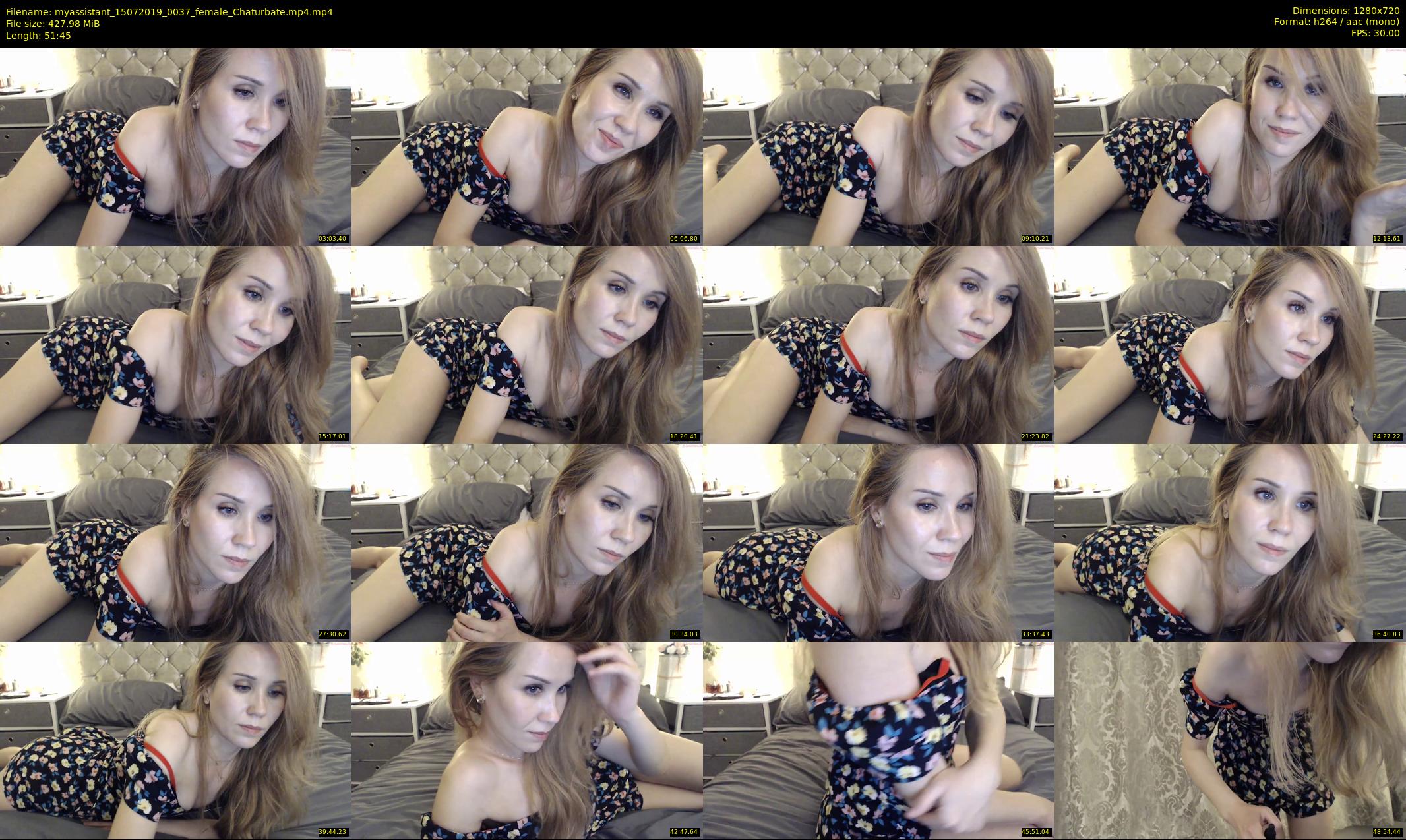 myassistant — 52 minute Chaturbate female cam show recording, 720p, Jul 15, 2019