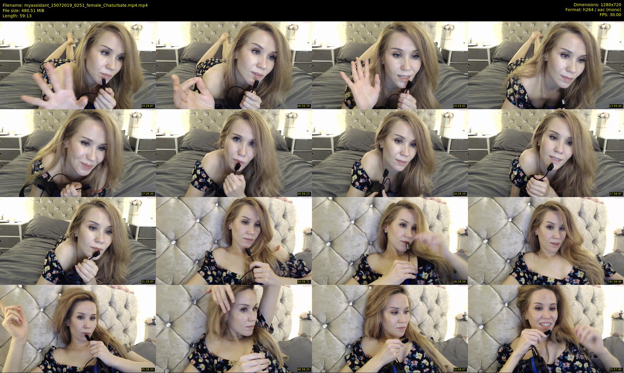 myassistant — 60 minute Chaturbate female cam show recording, 720p, Jul 15, 2019