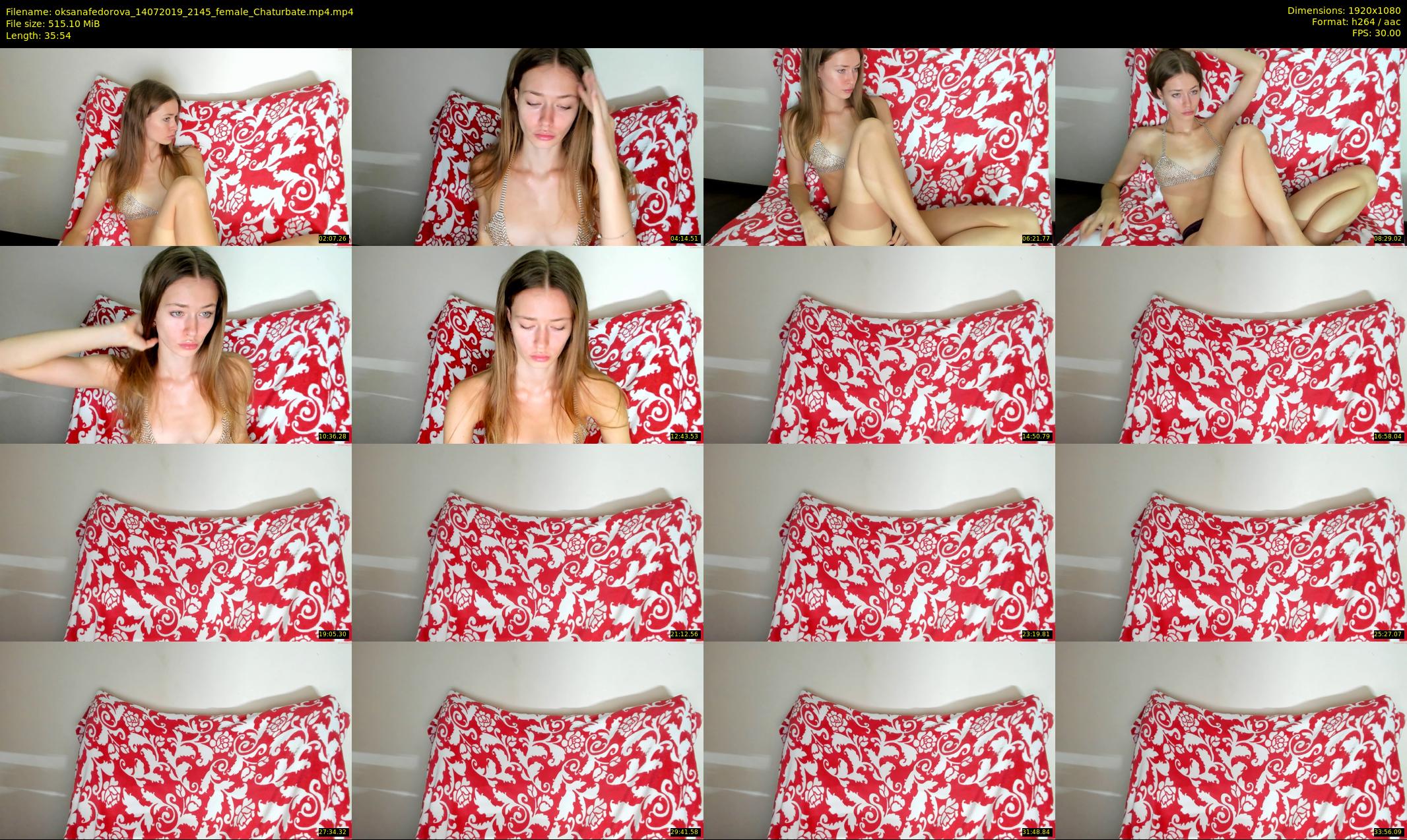 oksanafedorova — 36 minute Chaturbate female cam show recording, 1080p, Jul 14, 2019
