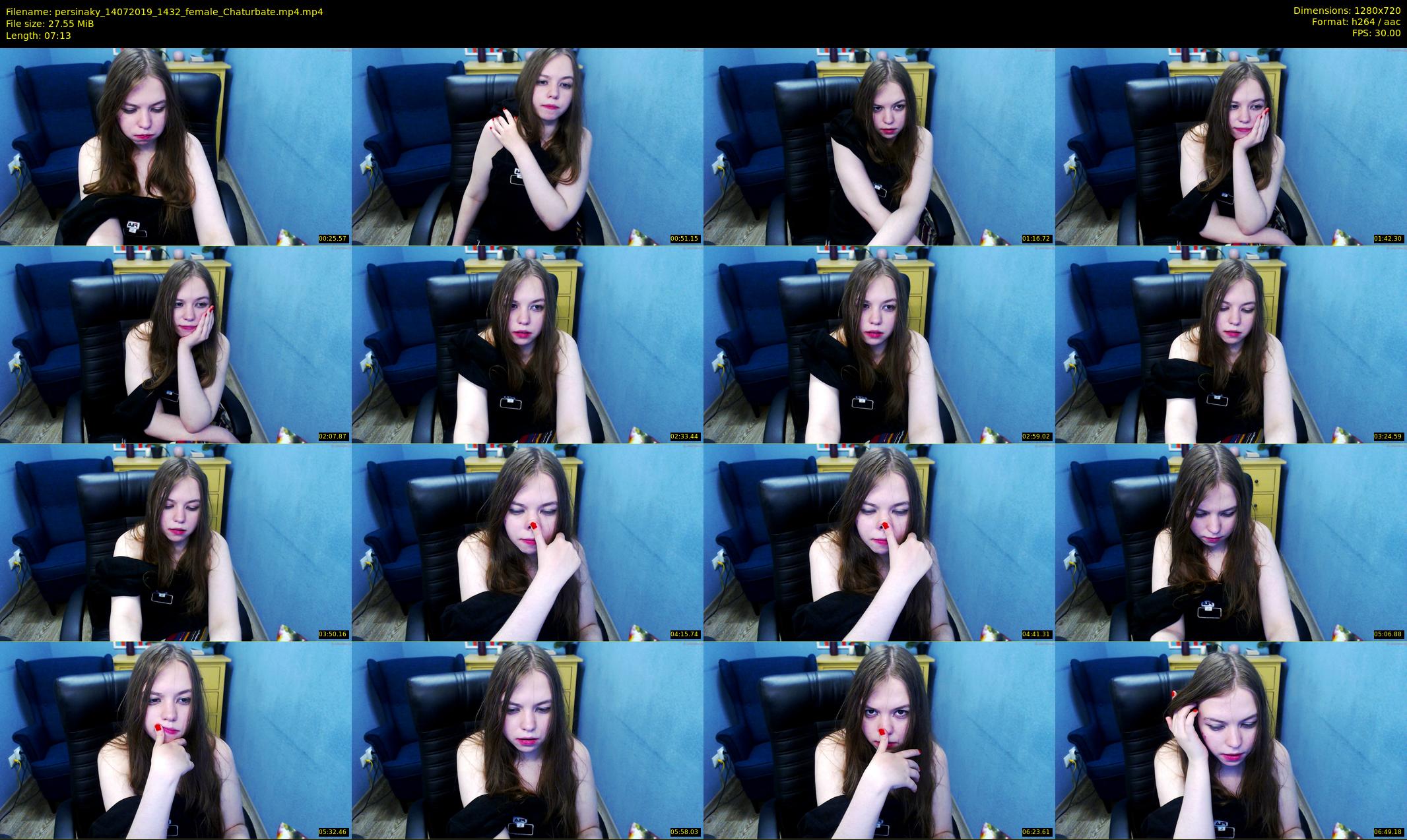 persinaky — 8 minute Chaturbate female cam show recording, 720p, Jul 14, 2019
