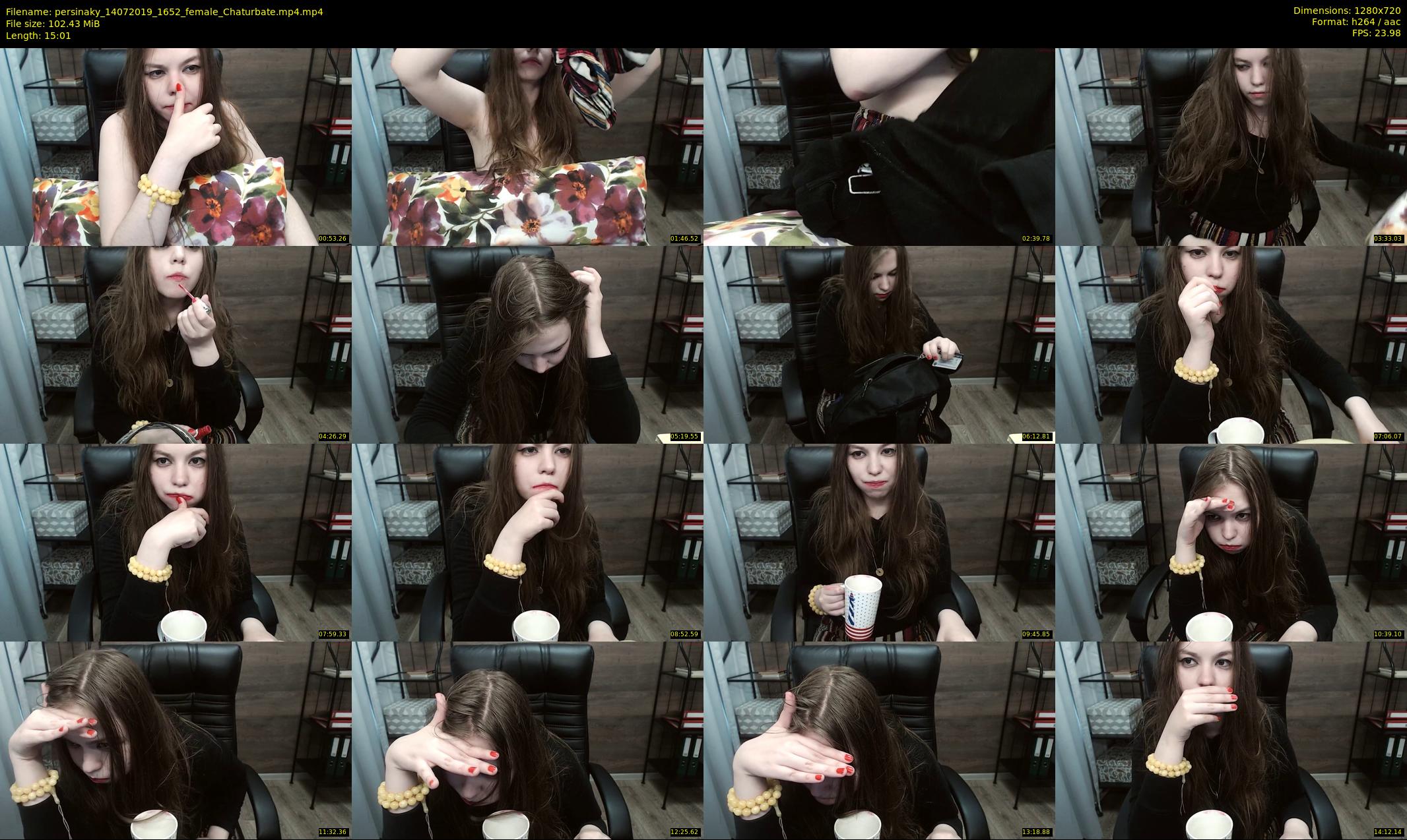 persinaky — 16 minute Chaturbate female cam show recording, 720p, Jul 14, 2019