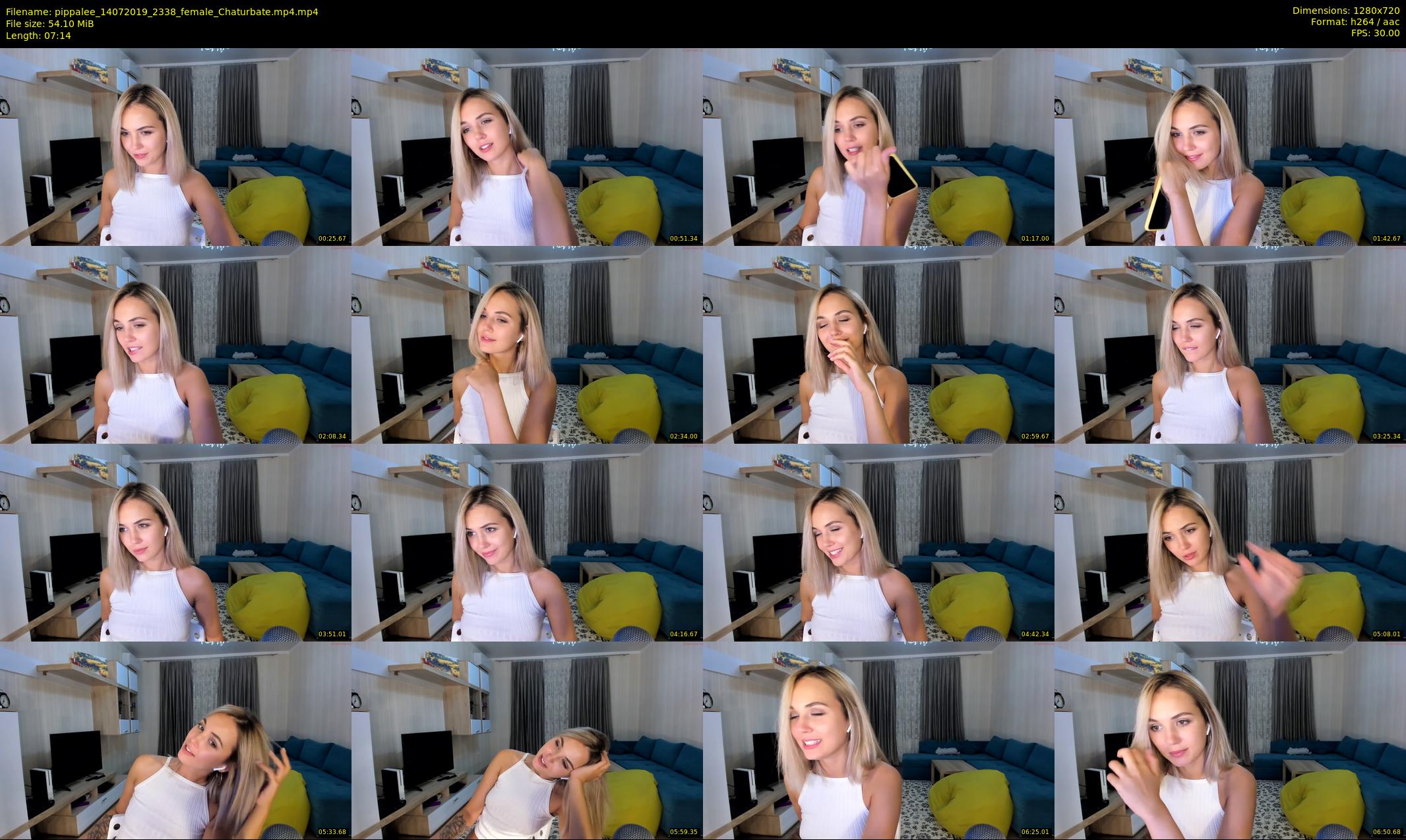 pippalee — 8 minute Chaturbate female cam show recording, 720p, Jul 14, 2019
