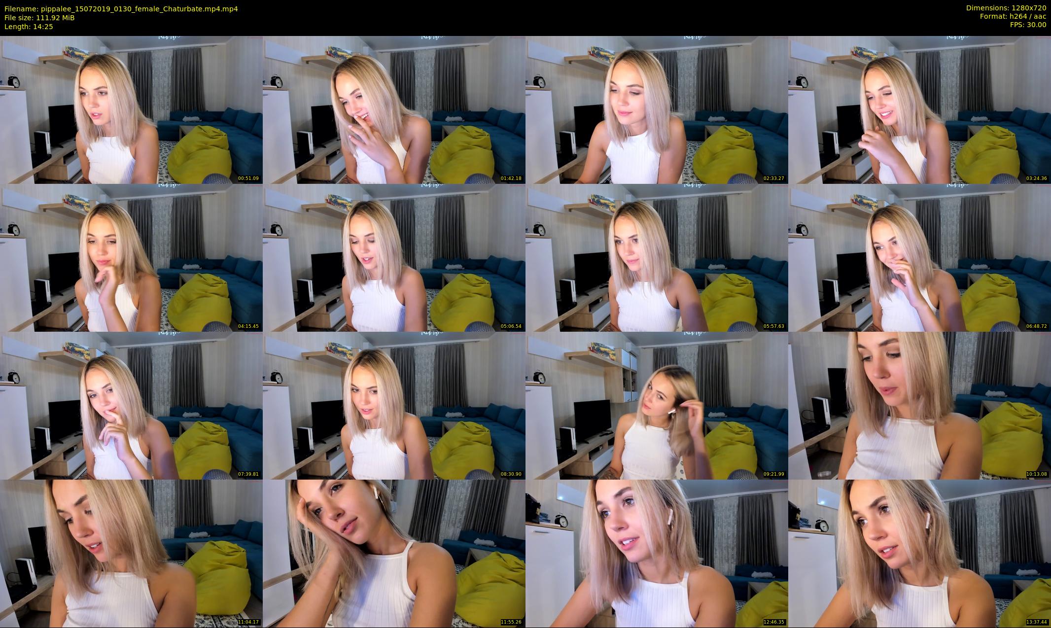 pippalee — 15 minute Chaturbate female cam show recording, 720p, Jul 15, 2019