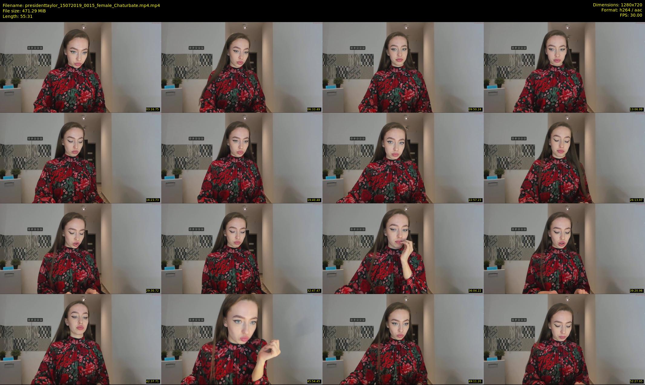 presidenttaylor — 56 minute Chaturbate female cam show recording, 720p, Jul 15, 2019