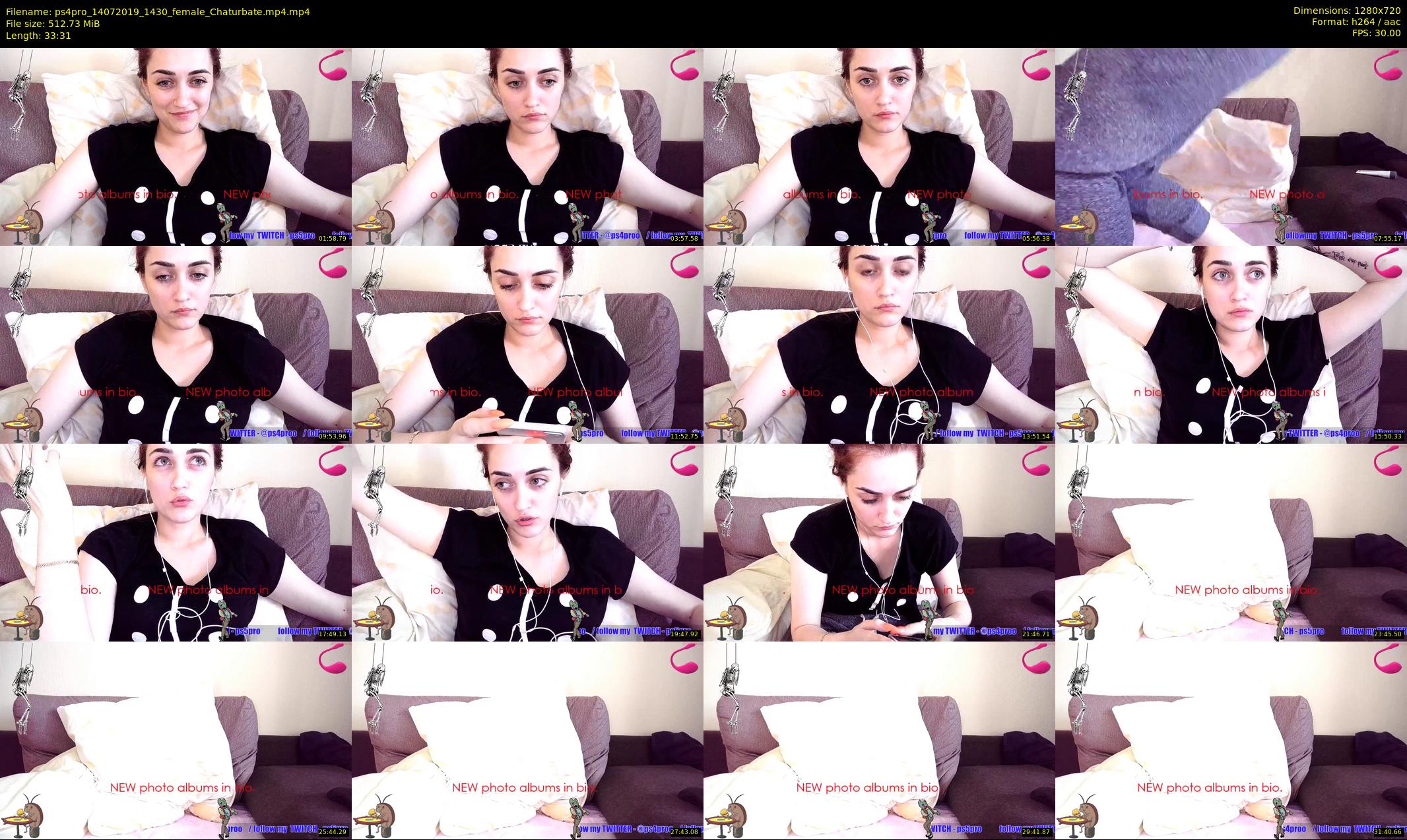 ps4pro — 34 minute Chaturbate female cam show recording, 720p, Jul 14, 2019