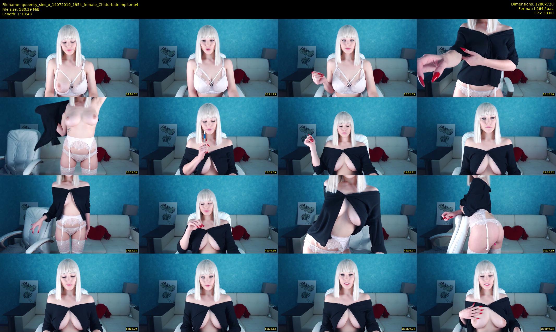 queensy_sins_x — 71 minute Chaturbate female cam show recording, 720p, Jul 14, 2019