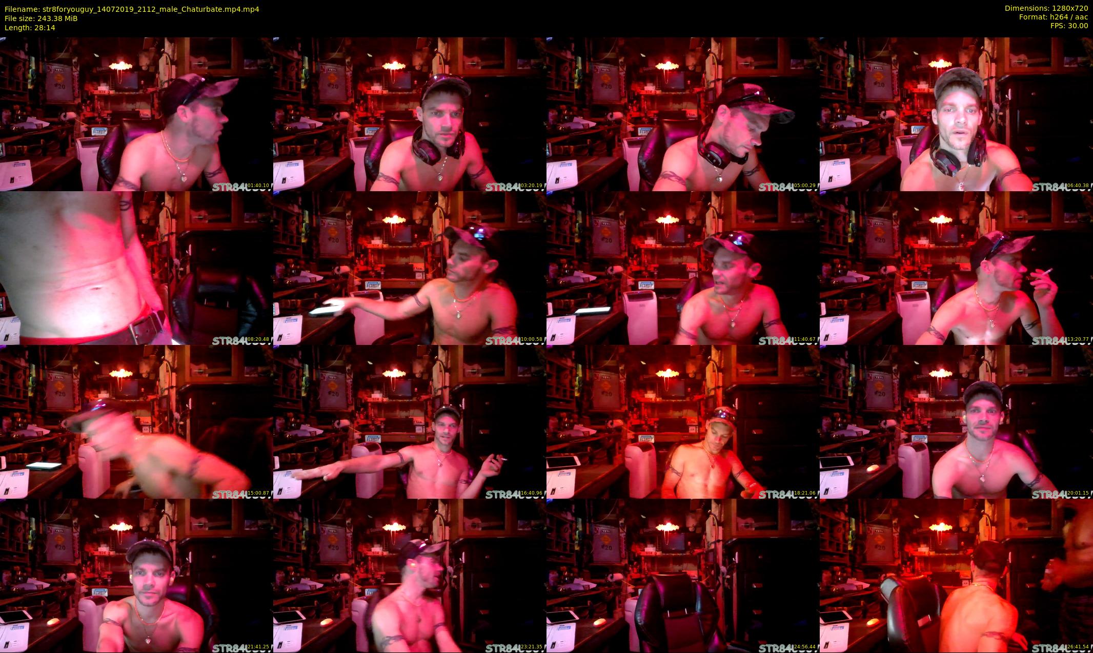 str8foryouguy — 29 minute Chaturbate male cam show recording, 720p, Jul 14, 2019