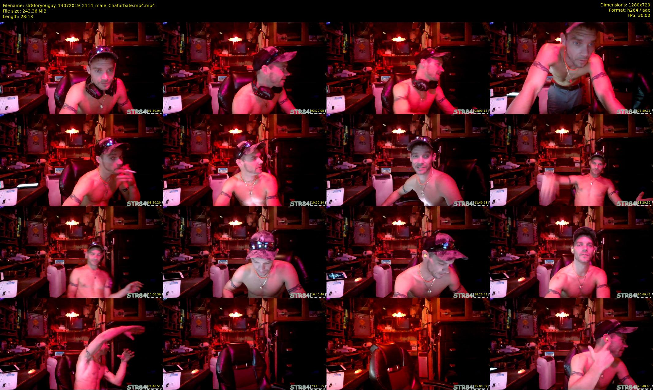 str8foryouguy — 29 minute Chaturbate male cam show recording, 720p, Jul 14, 2019