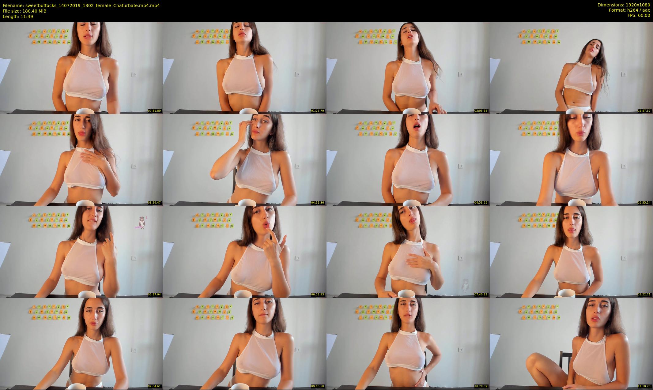 sweetbuttocks — 12 minute Chaturbate female cam show recording, 1080p, Jul 14, 2019