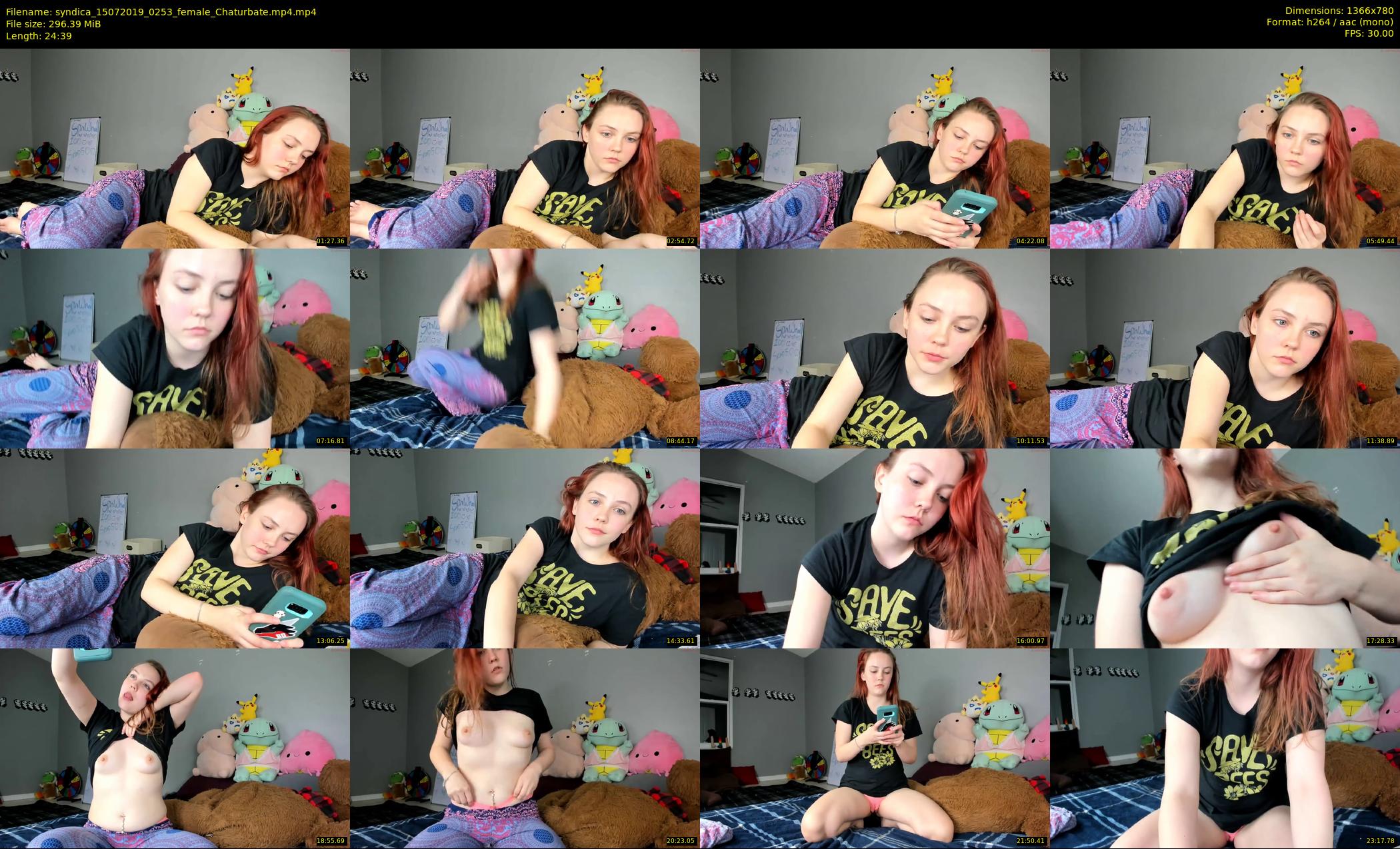 syndica — 25 minute Chaturbate female cam show recording, 720p, Jul 15, 2019