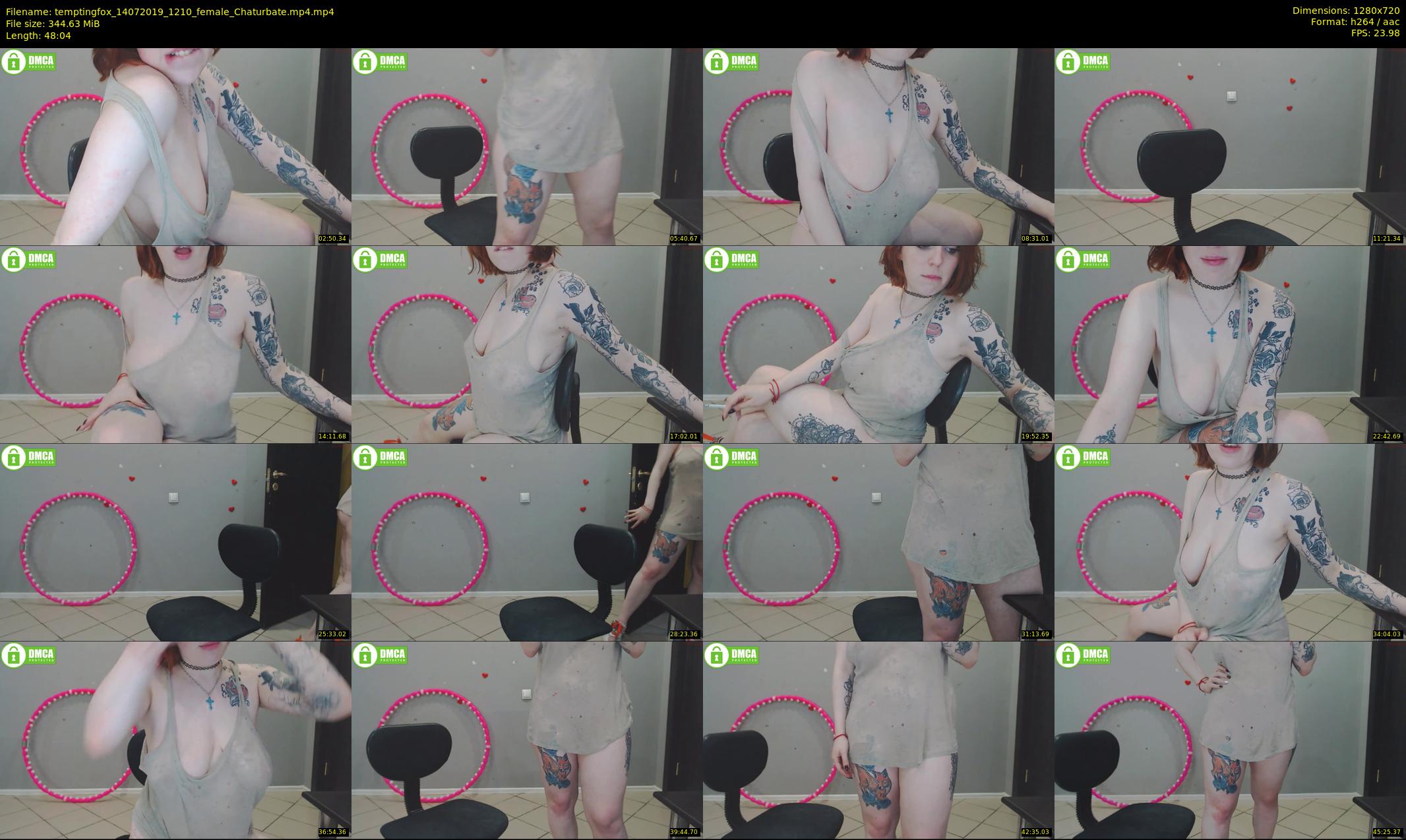 temptingfox — 49 minute Chaturbate female cam show recording, 720p, Jul 14, 2019